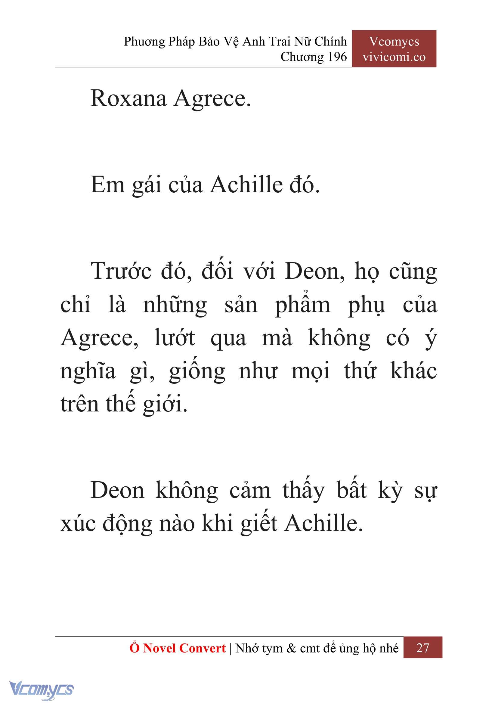[Novel] Phương Pháp Bảo Vệ Anh Trai Nữ Chính Chap 196 - Trang 2