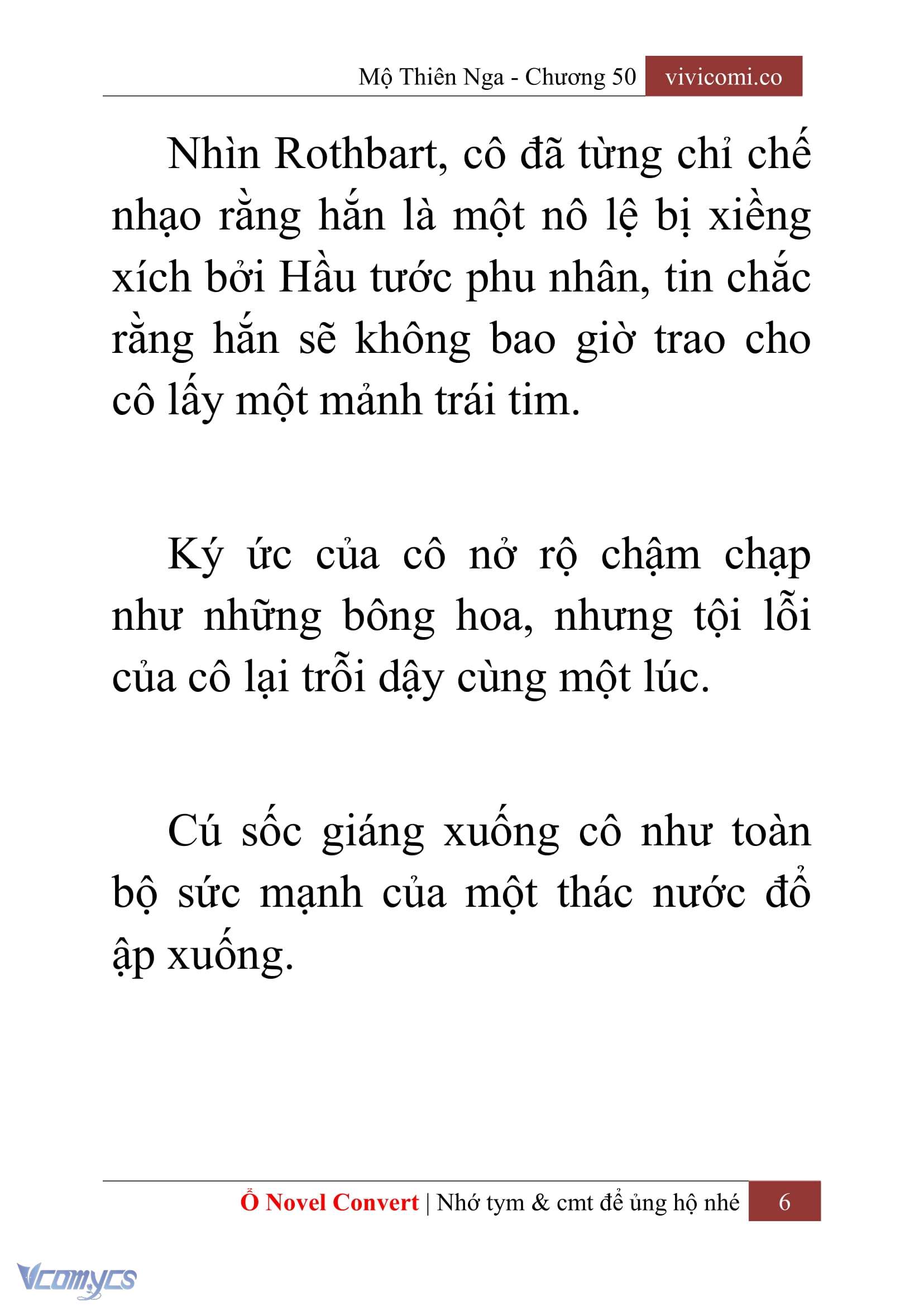 [Novel] Mộ Thiên Nga Chap 50 - Trang 2