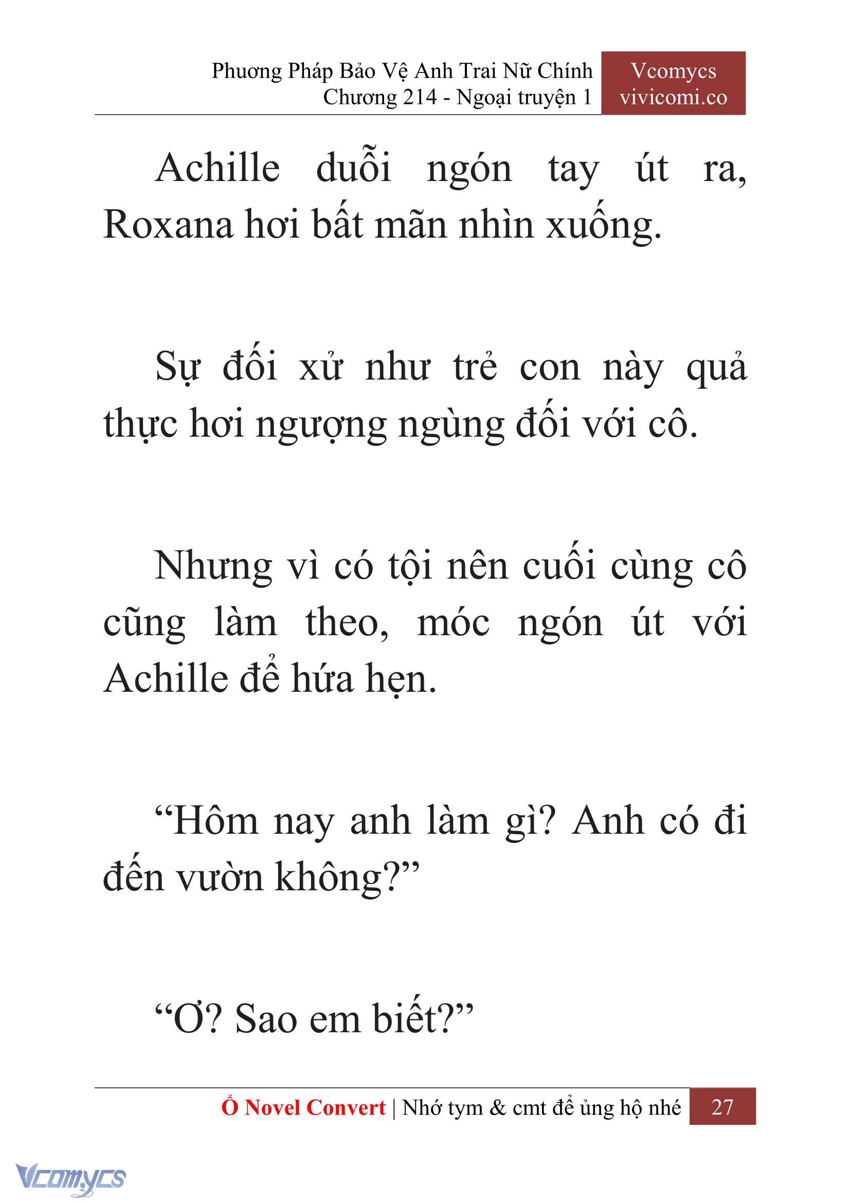 [Novel] Phương Pháp Bảo Vệ Anh Trai Nữ Chính Chap 214 - Trang 2