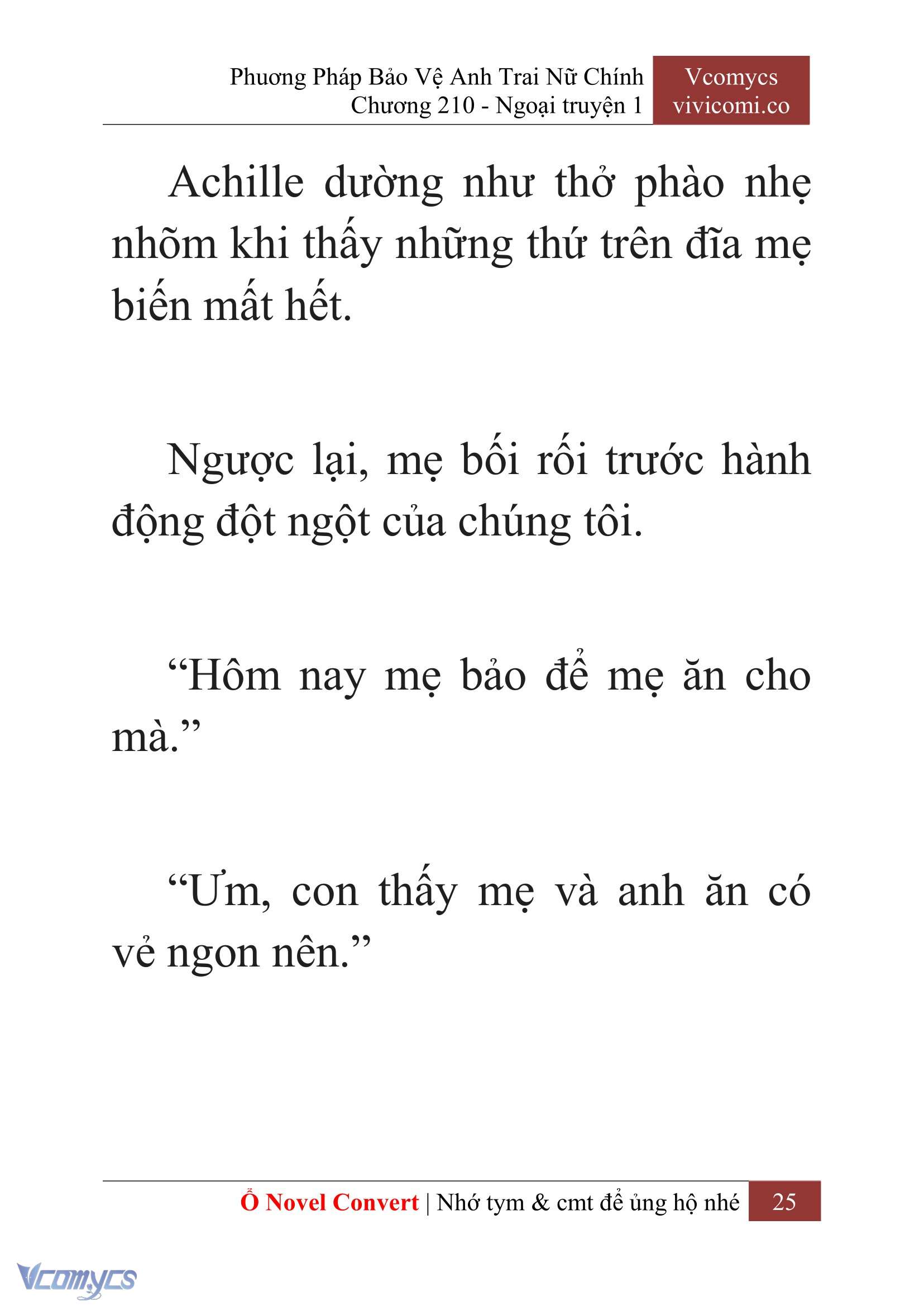 [Novel] Phương Pháp Bảo Vệ Anh Trai Nữ Chính Chap 210 - Trang 2