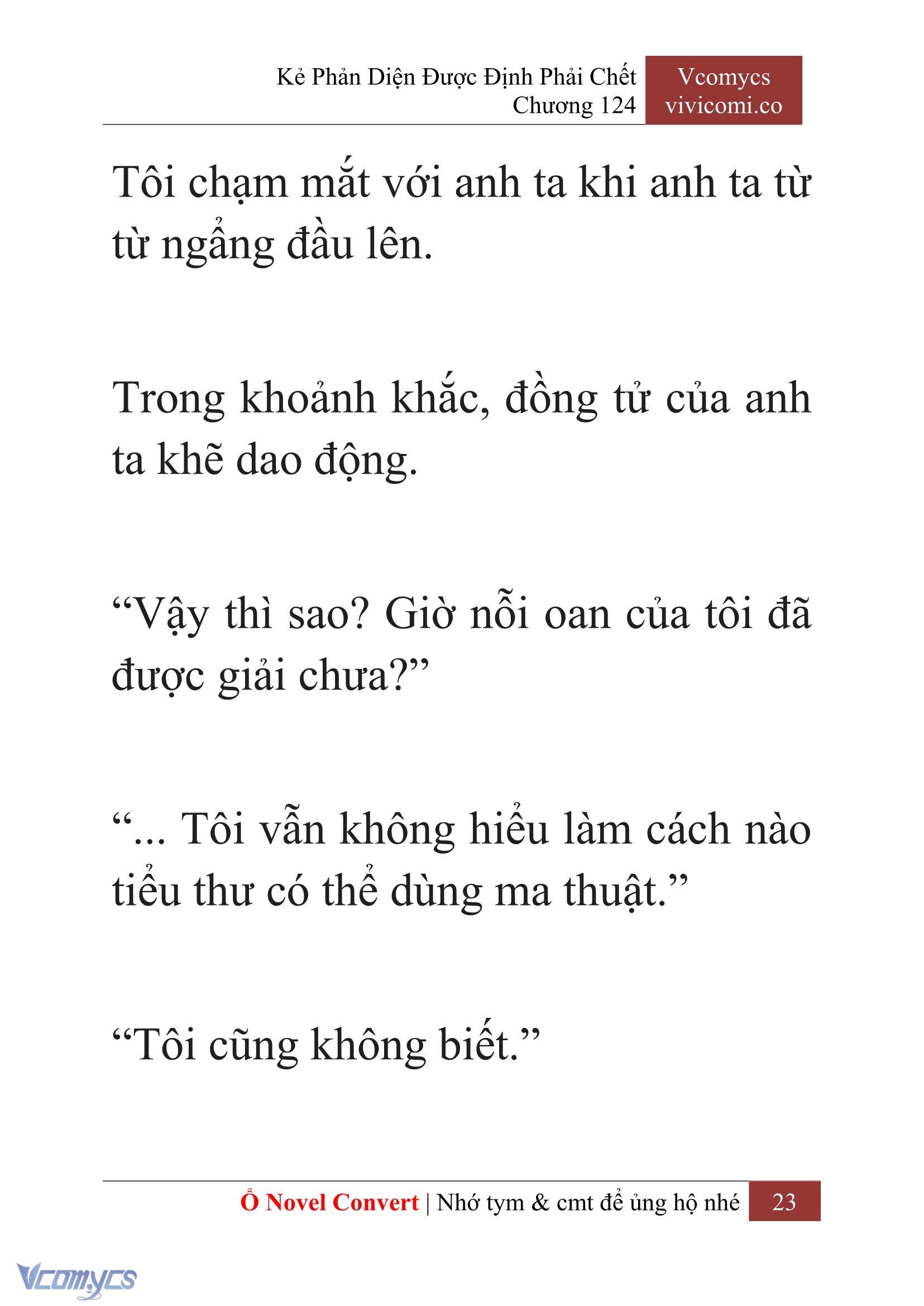 [Novel] Kẻ Phản Diện Được Định Phải Chết Chap 124 - Trang 2