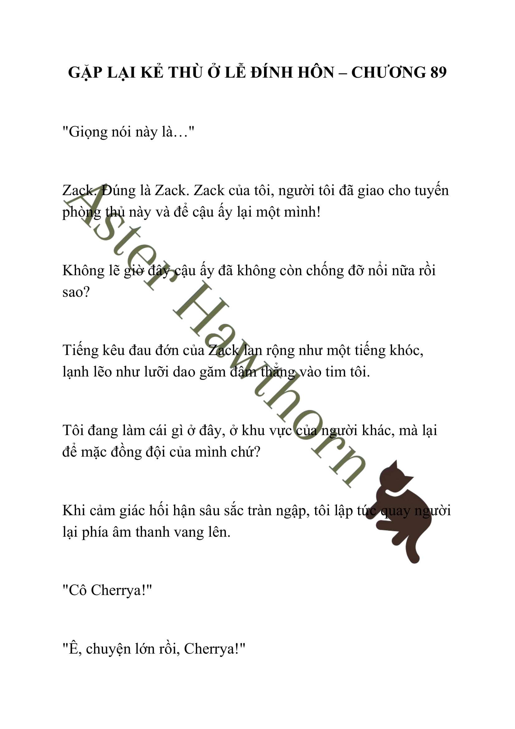 [NOVEL] Gặp Lại Kẻ Thù Ở Lễ Đính Hôn Chap 89 - Trang 2