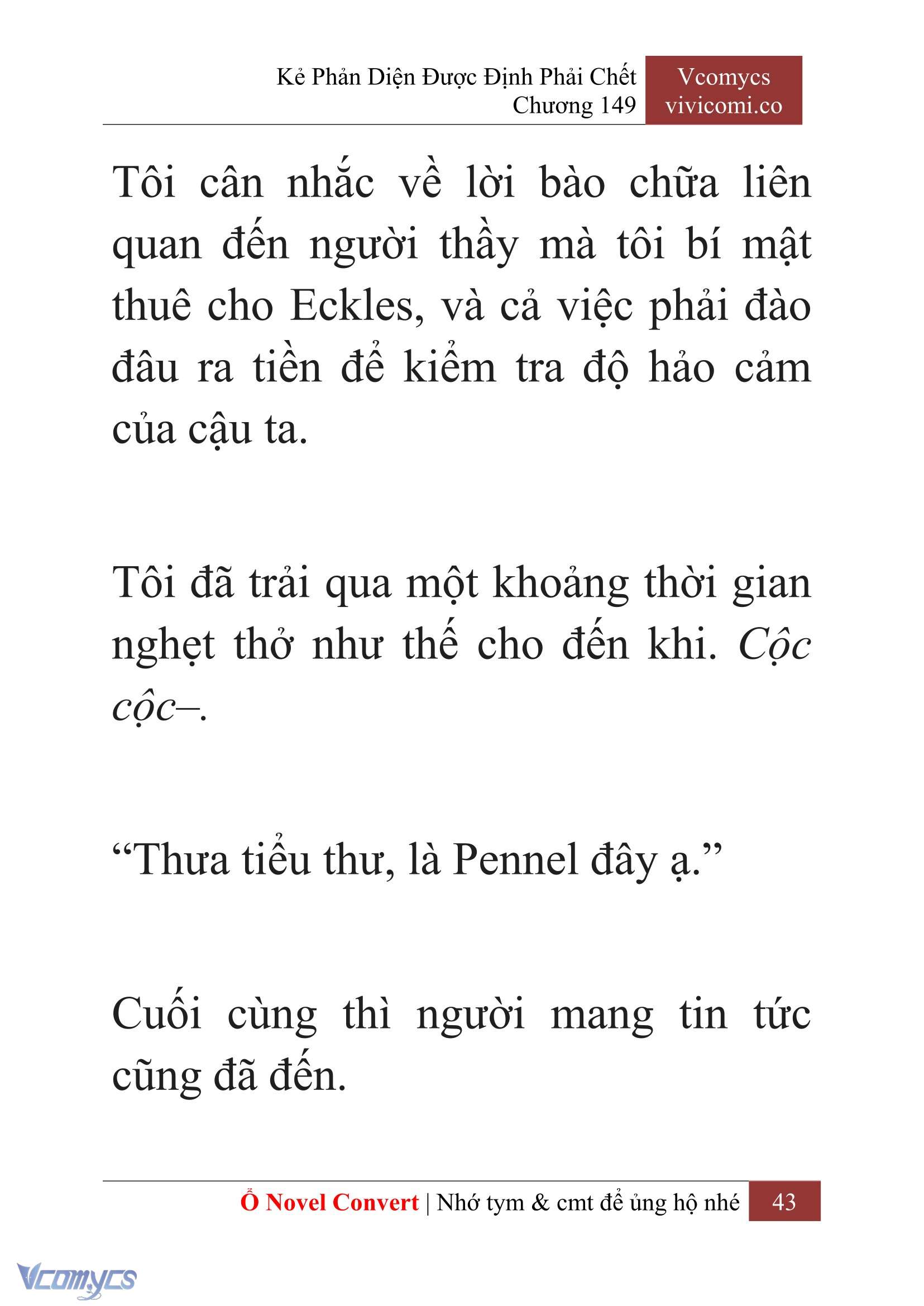 [Novel] Kẻ Phản Diện Được Định Phải Chết Chap 149 - Next Chap 150