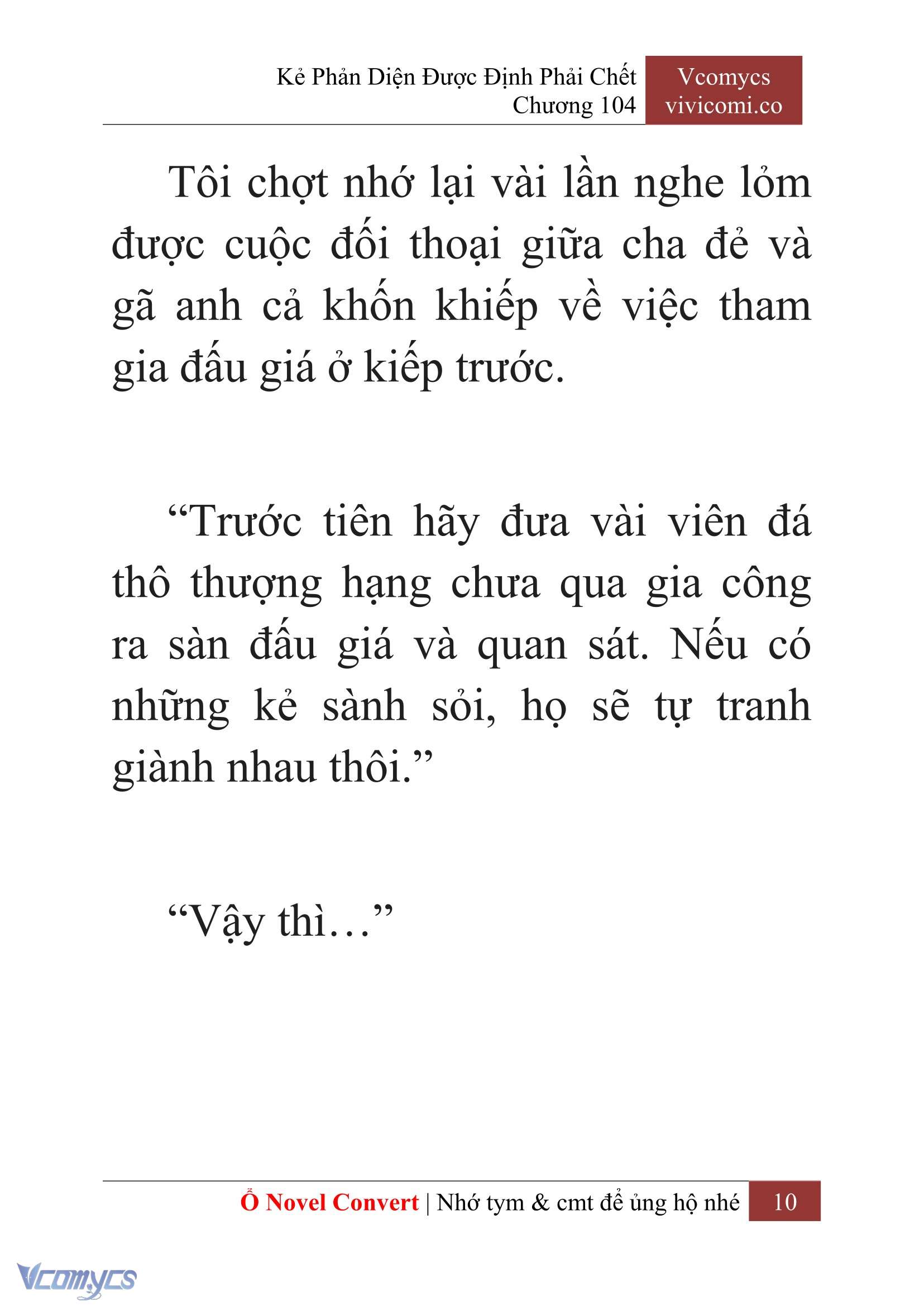 [Novel] Kẻ Phản Diện Được Định Phải Chết Chap 104 - Trang 2