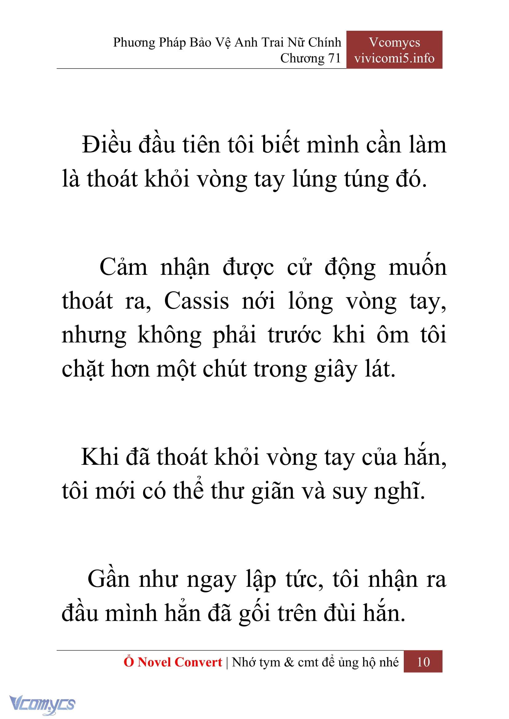 [Novel] Phương Pháp Bảo Vệ Anh Trai Nữ Chính Chap 71 - Trang 2