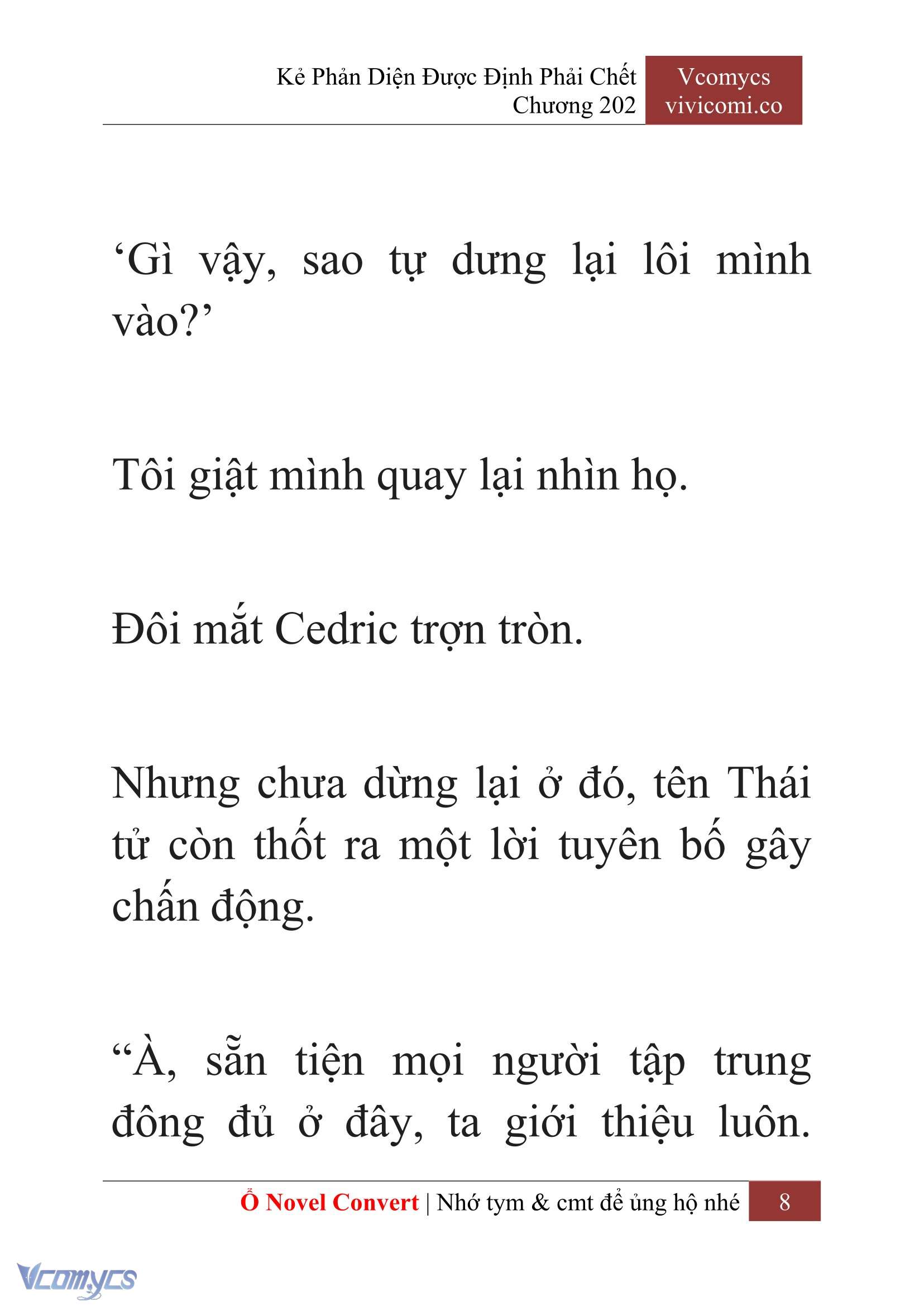 [Novel] Kẻ Phản Diện Được Định Phải Chết Chap 202 - Trang 2