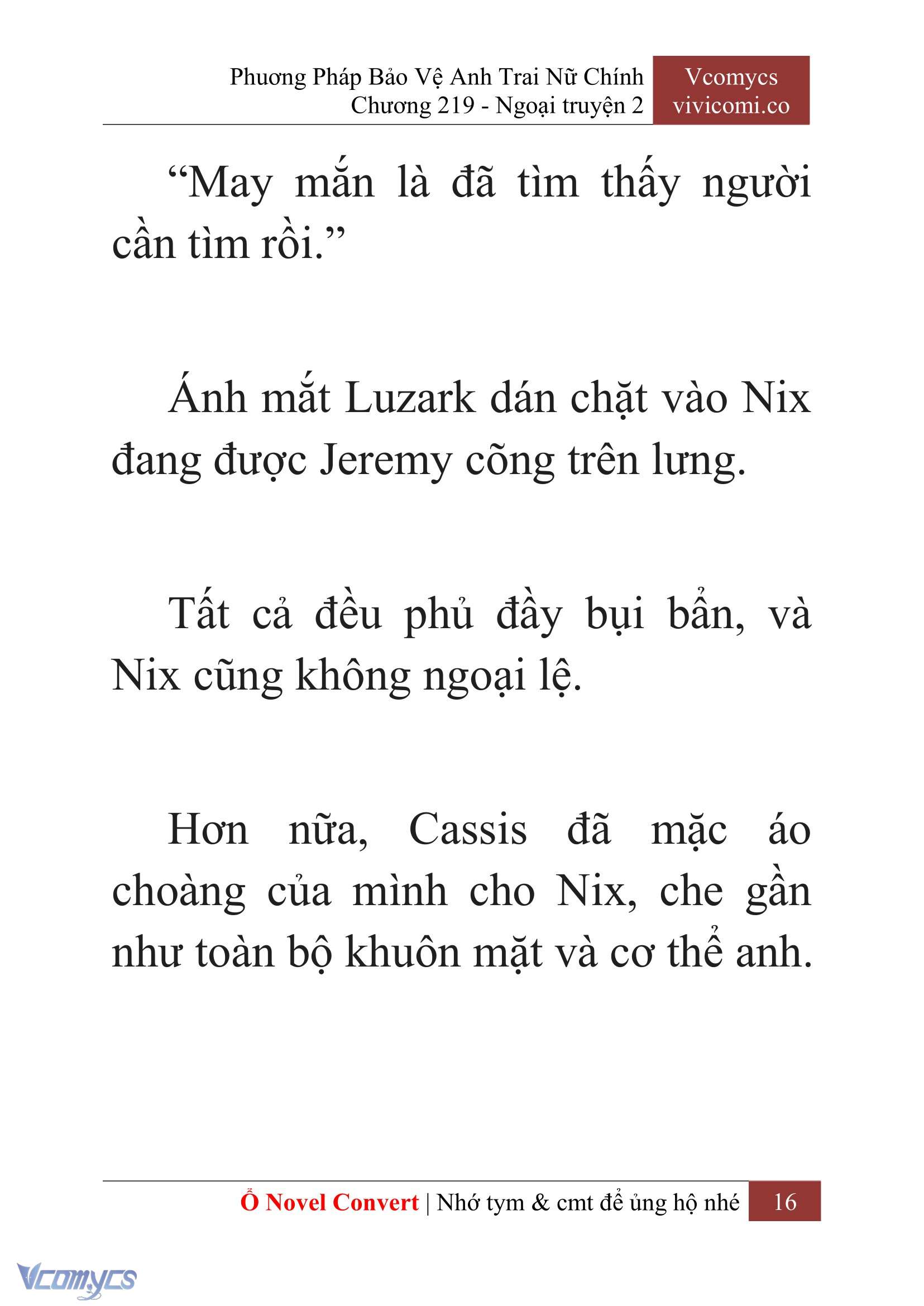 [Novel] Phương Pháp Bảo Vệ Anh Trai Nữ Chính Chap 219 - Trang 2