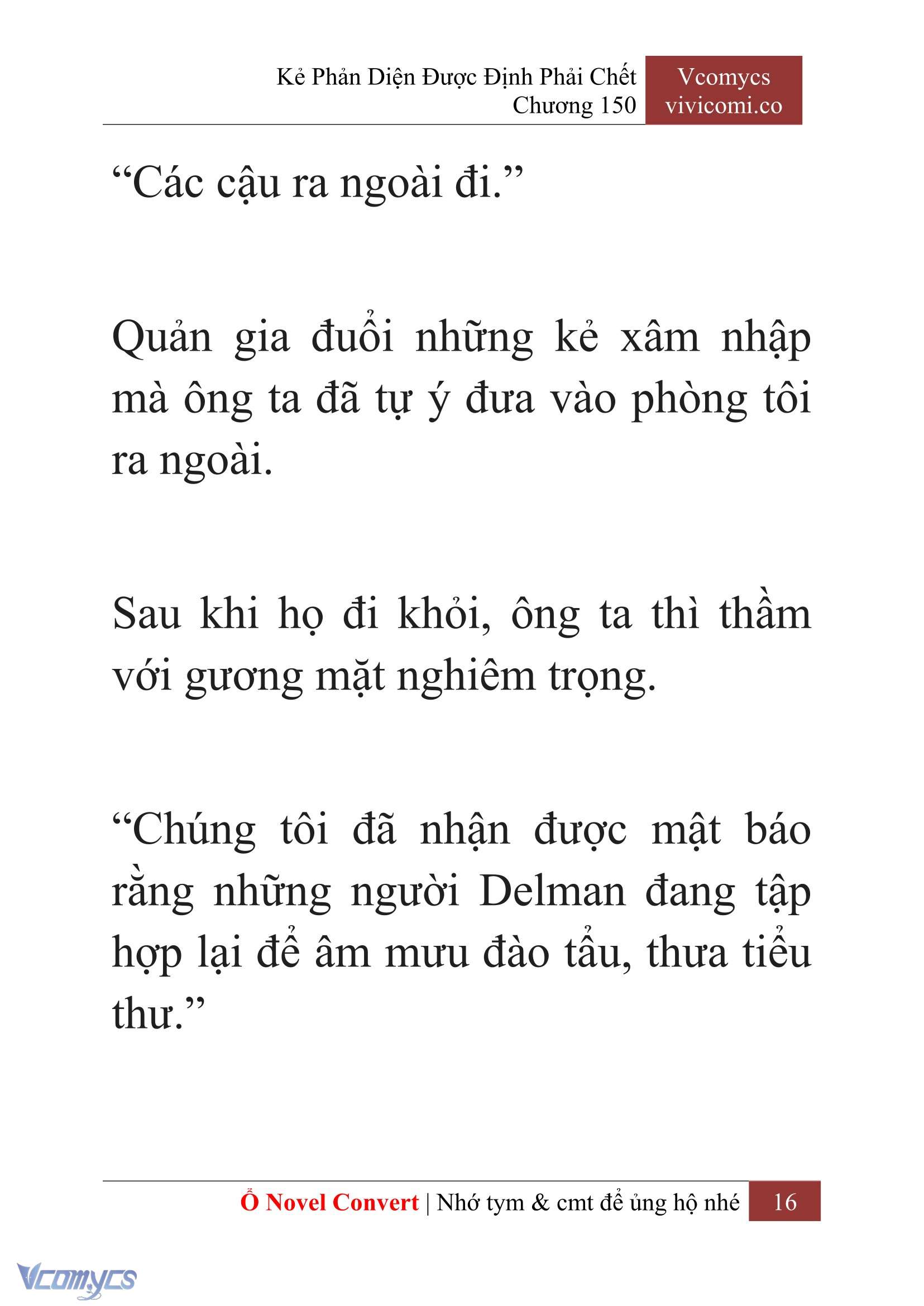 [Novel] Kẻ Phản Diện Được Định Phải Chết Chap 150 - Trang 2
