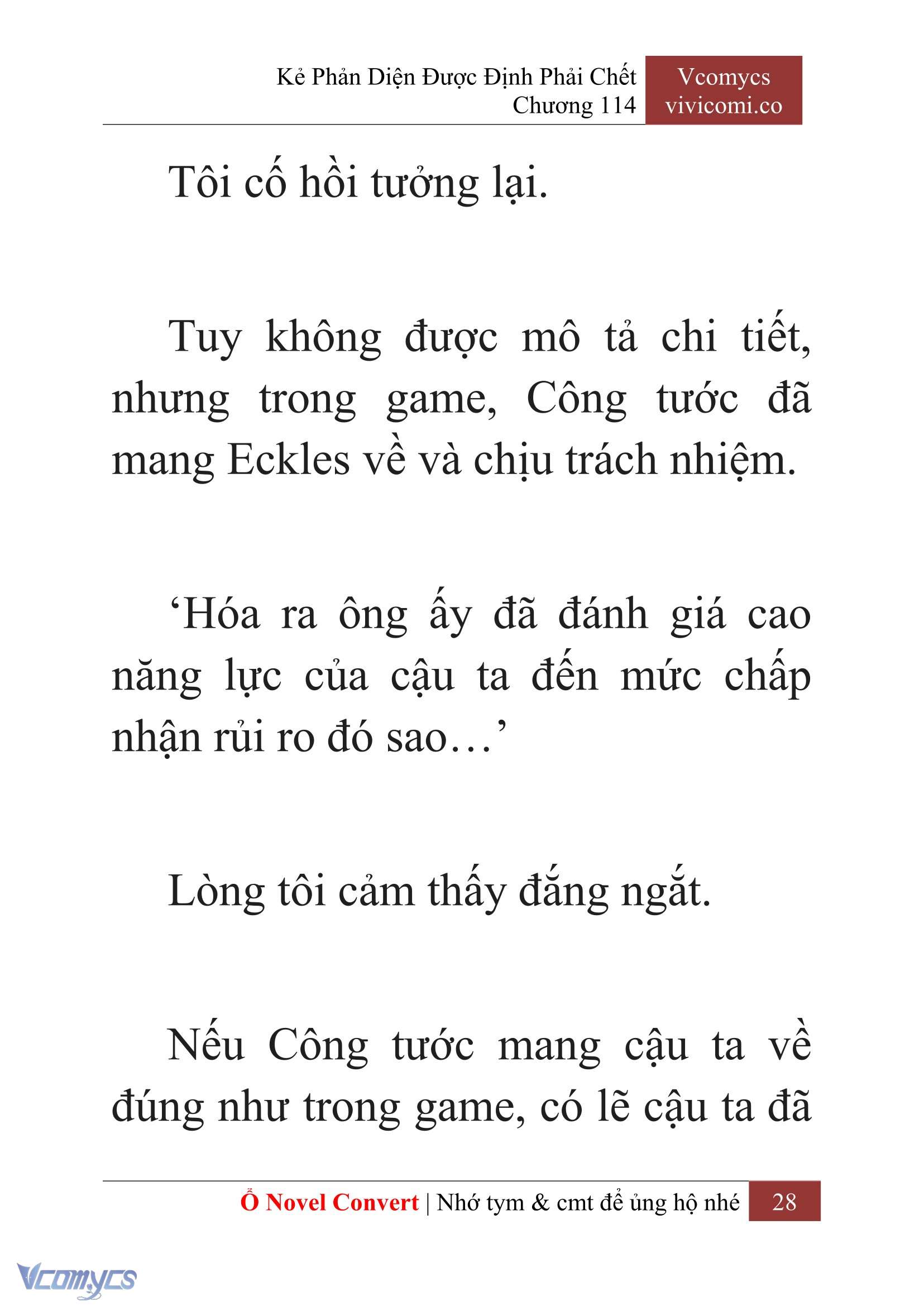 [Novel] Kẻ Phản Diện Được Định Phải Chết Chap 114 - Trang 2