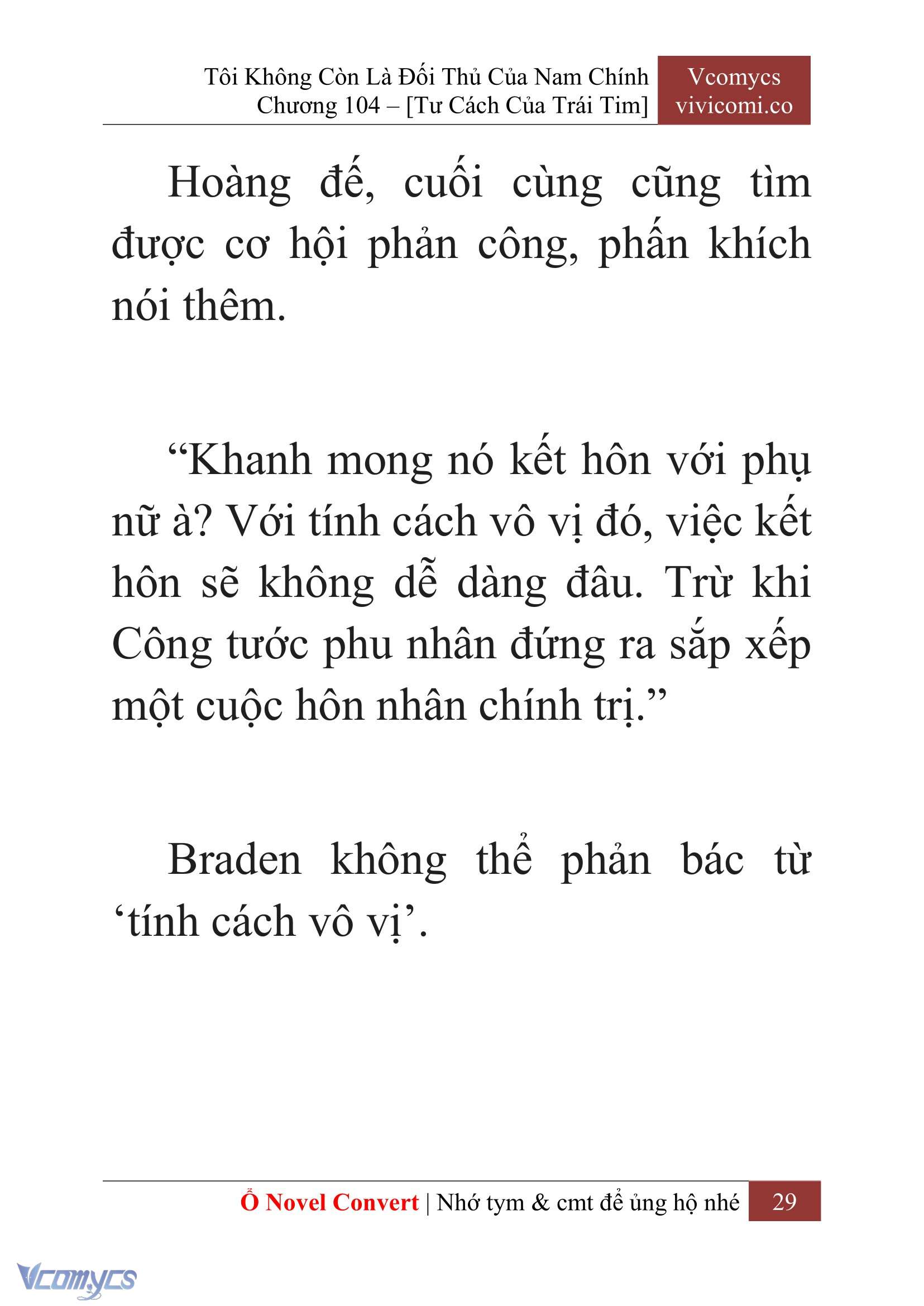 [Novel] Tôi Không Còn Là Đối Thủ Của Nam Chính Chap 104 - Trang 2