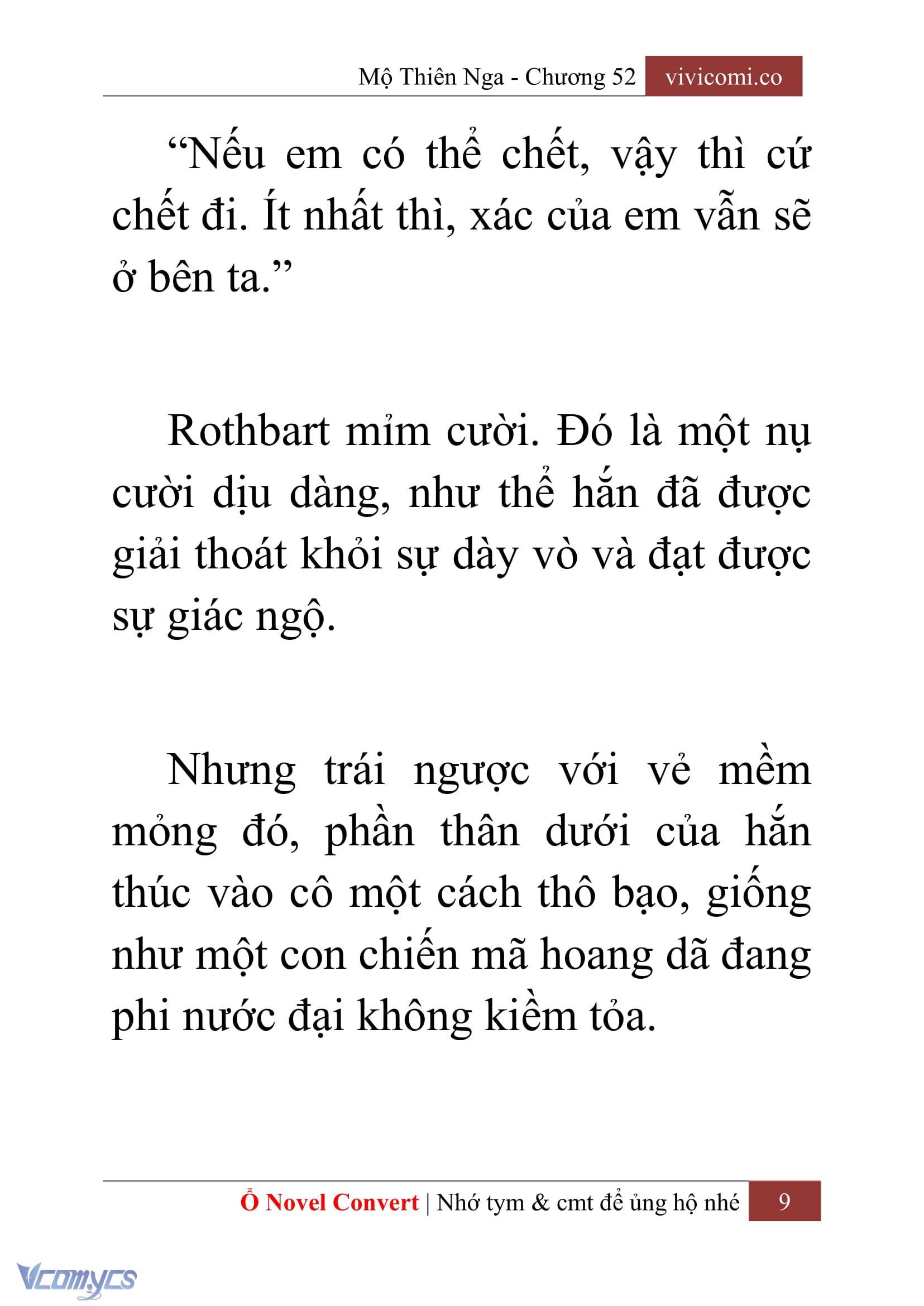 [Novel] Mộ Thiên Nga Chap 52 - Trang 2