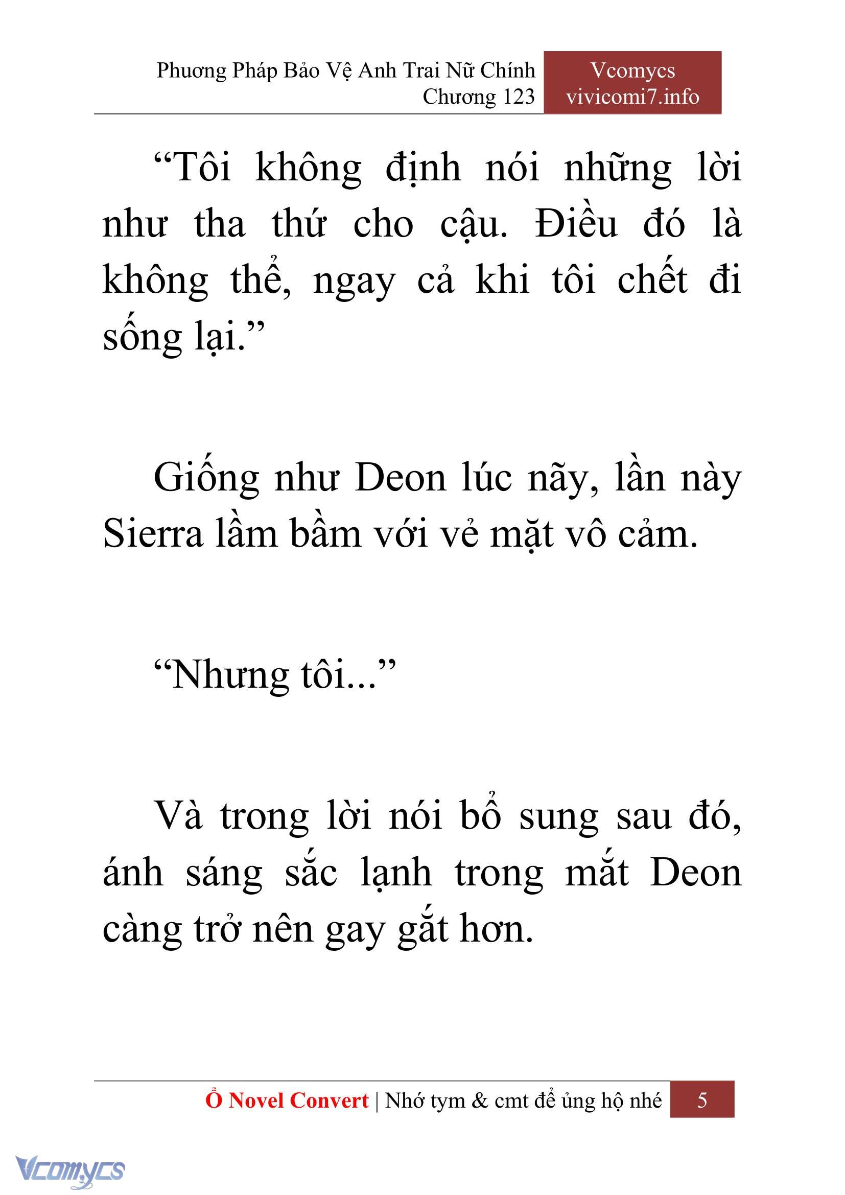 [Novel] Phương Pháp Bảo Vệ Anh Trai Nữ Chính Chap 123 - Trang 2