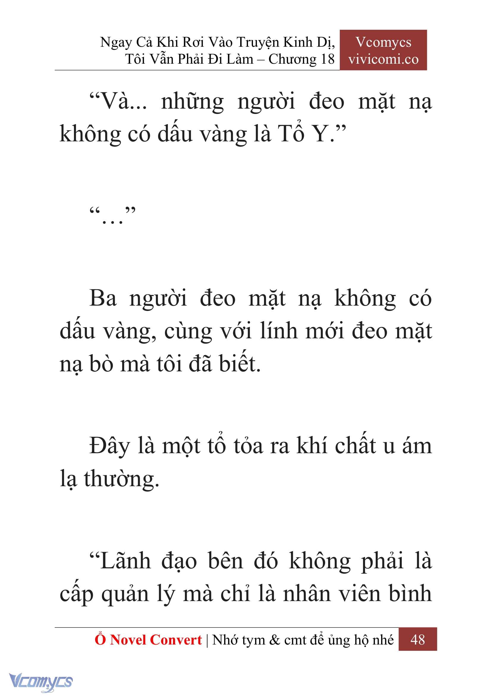 [Novel] Ngay Cả Khi Rơi Vào Truyện Kinh Dị, Tôi Vẫn Phải Đi Làm Chap 18 - Trang 2