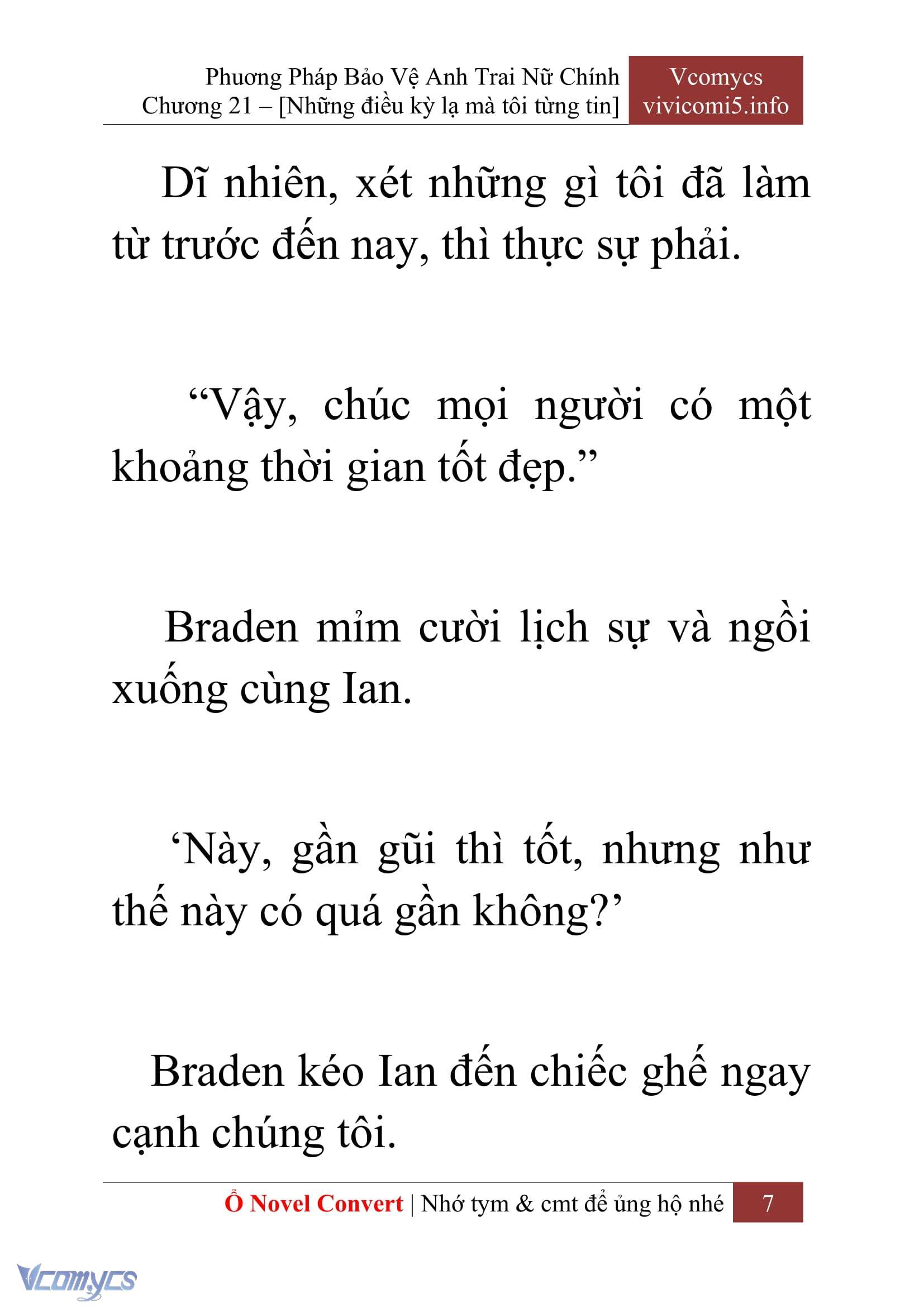 [Novel] Tôi Không Còn Là Đối Thủ Của Nam Chính Chap 21 - Trang 2