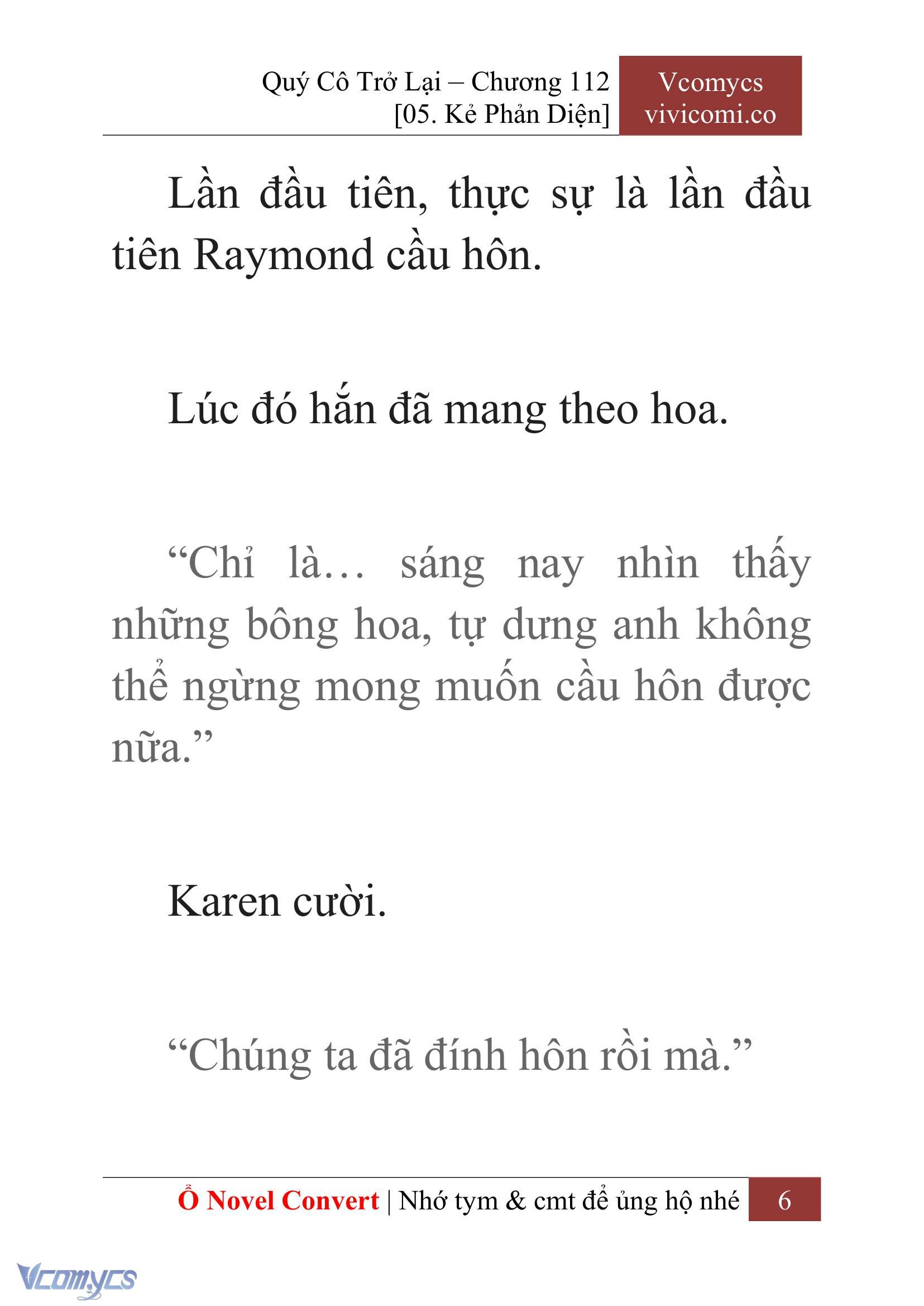 [Novel] Quý Cô Trở Lại Chap 112 - Trang 2