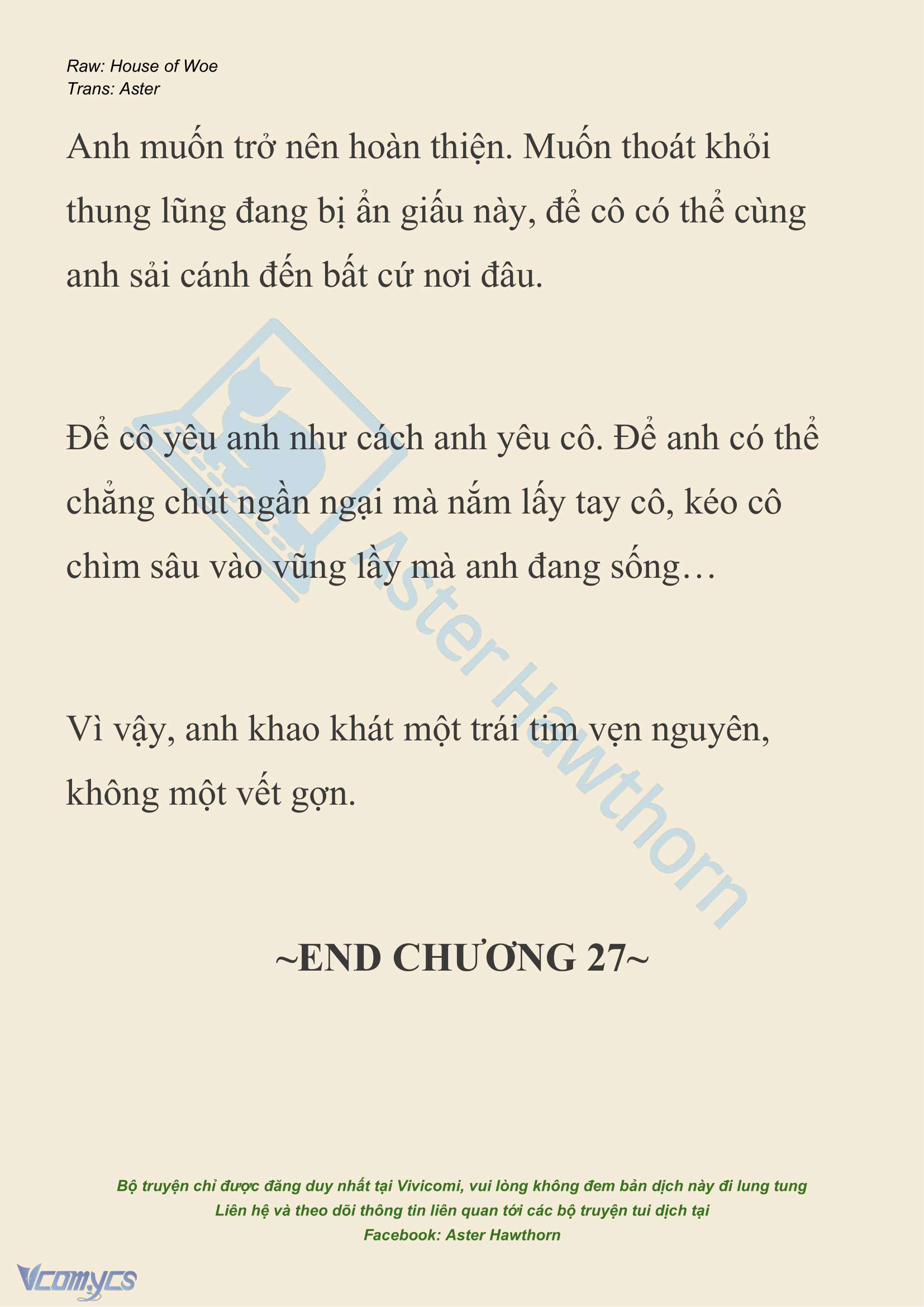 [NOVEL] Dành Cho Các Nữ Thần: Dành cho Psyche Chap 27 - Trang 2