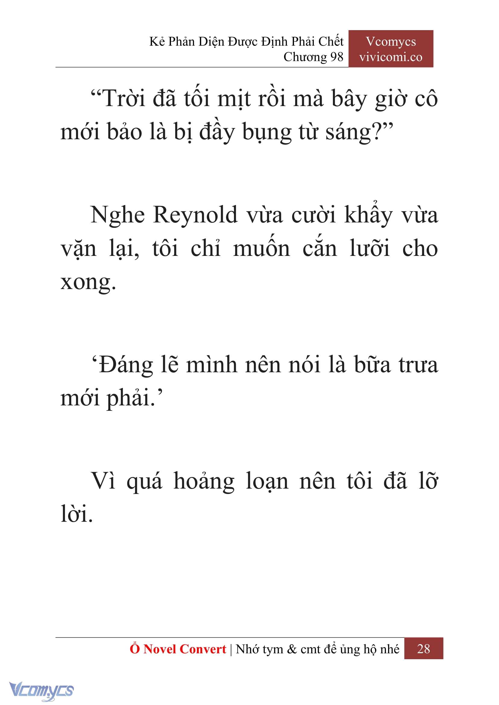 [Novel] Kẻ Phản Diện Được Định Phải Chết Chap 98 - Next Chap 99