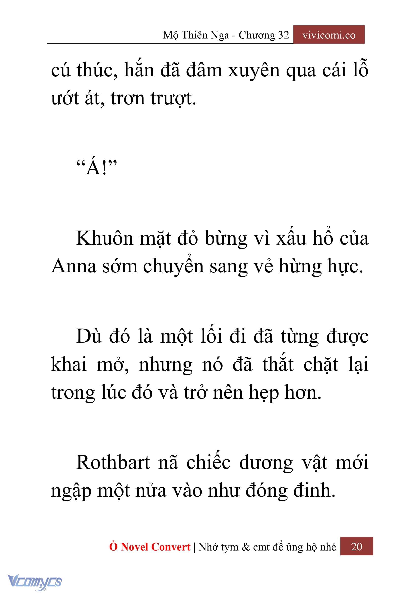 [Novel] Mộ Thiên Nga Chap 32 - Next Chap 33