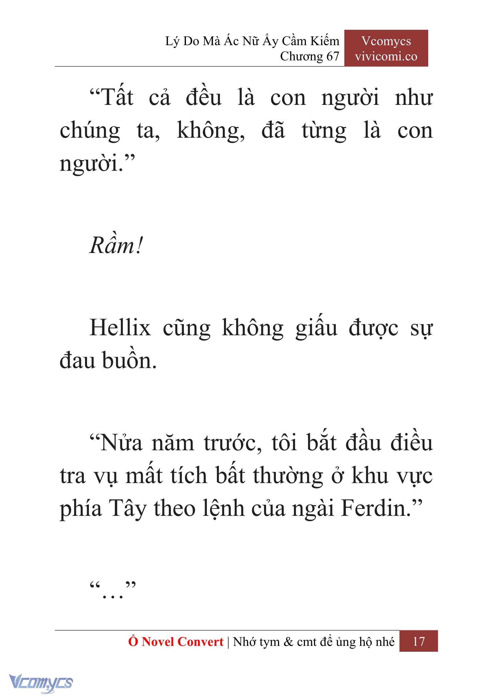 [Novel] Lý Do Mà Ác Nữ Ấy Cầm Kiếm Chap 67 - Next Chap 68