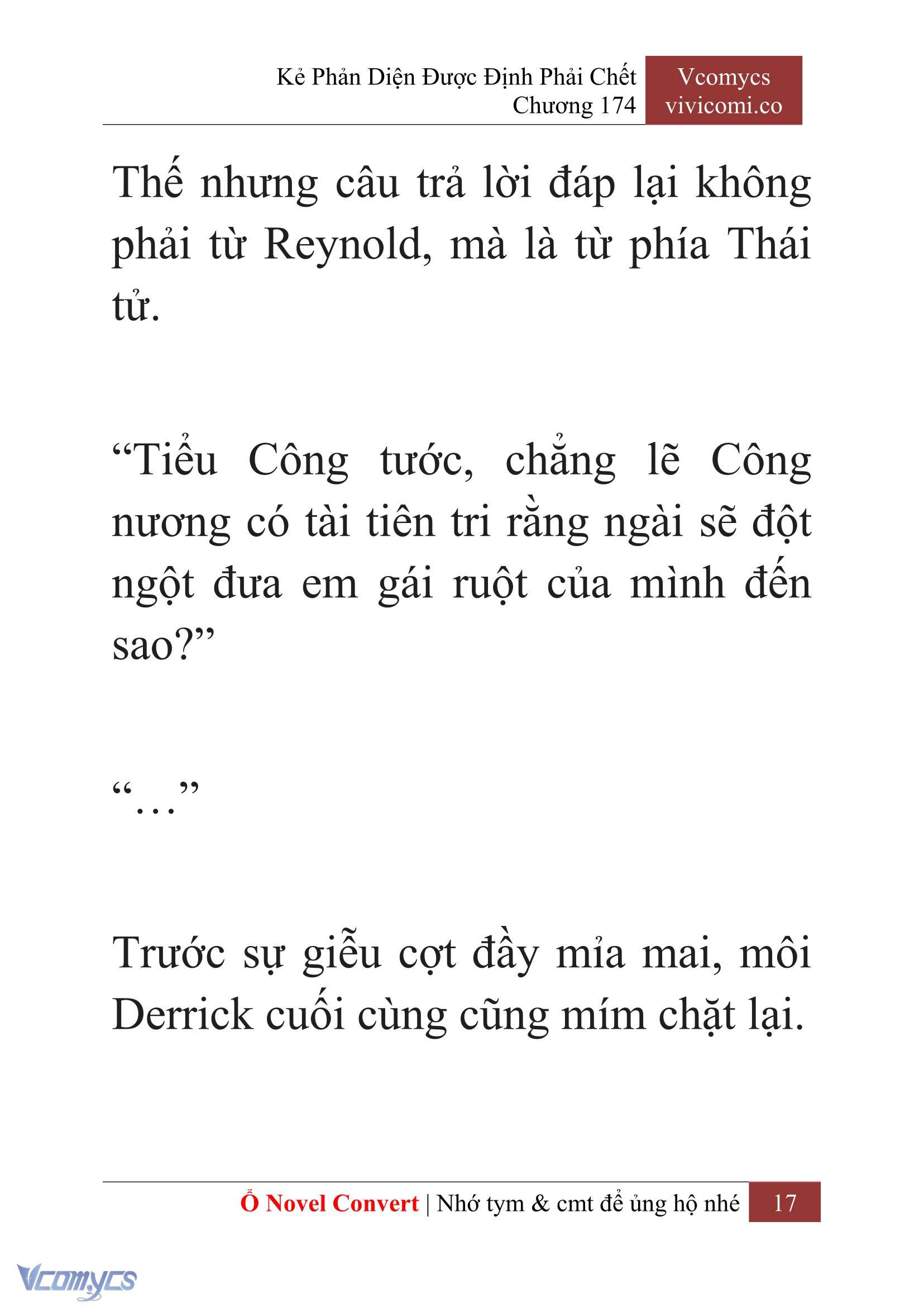 [Novel] Kẻ Phản Diện Được Định Phải Chết Chap 174 - Trang 2