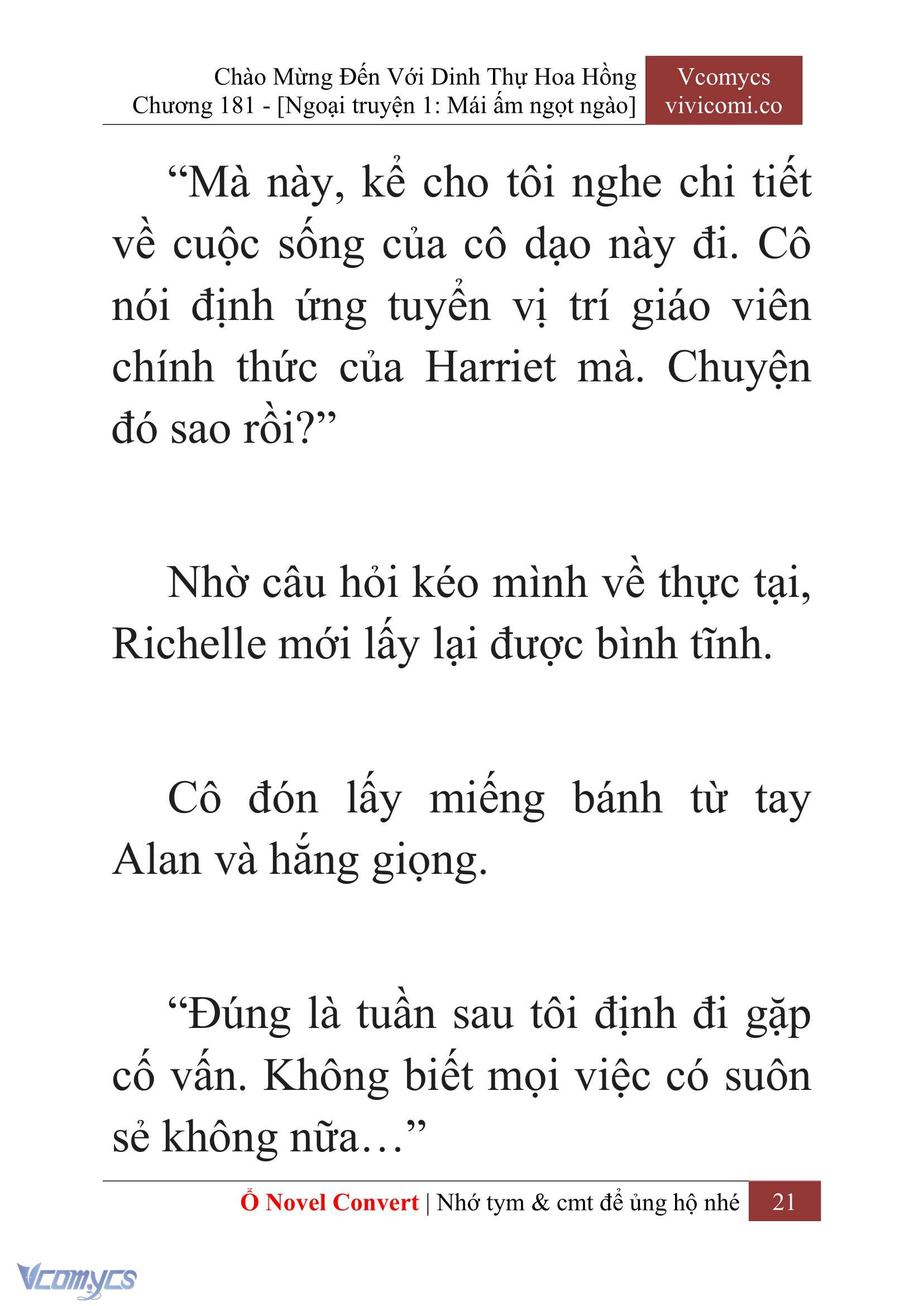 [Novel] Chào Mừng Đến Với Dinh Thự Hoa Hồng Chap 181 - Trang 2