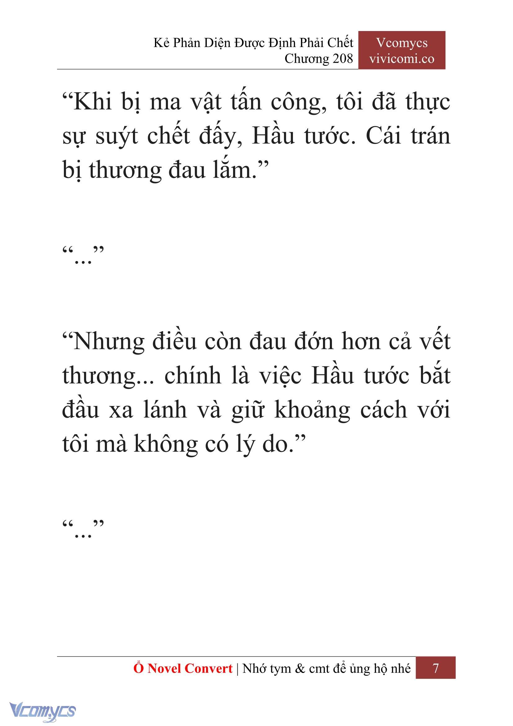 [Novel] Kẻ Phản Diện Được Định Phải Chết Chap 208 - Next Chap 209