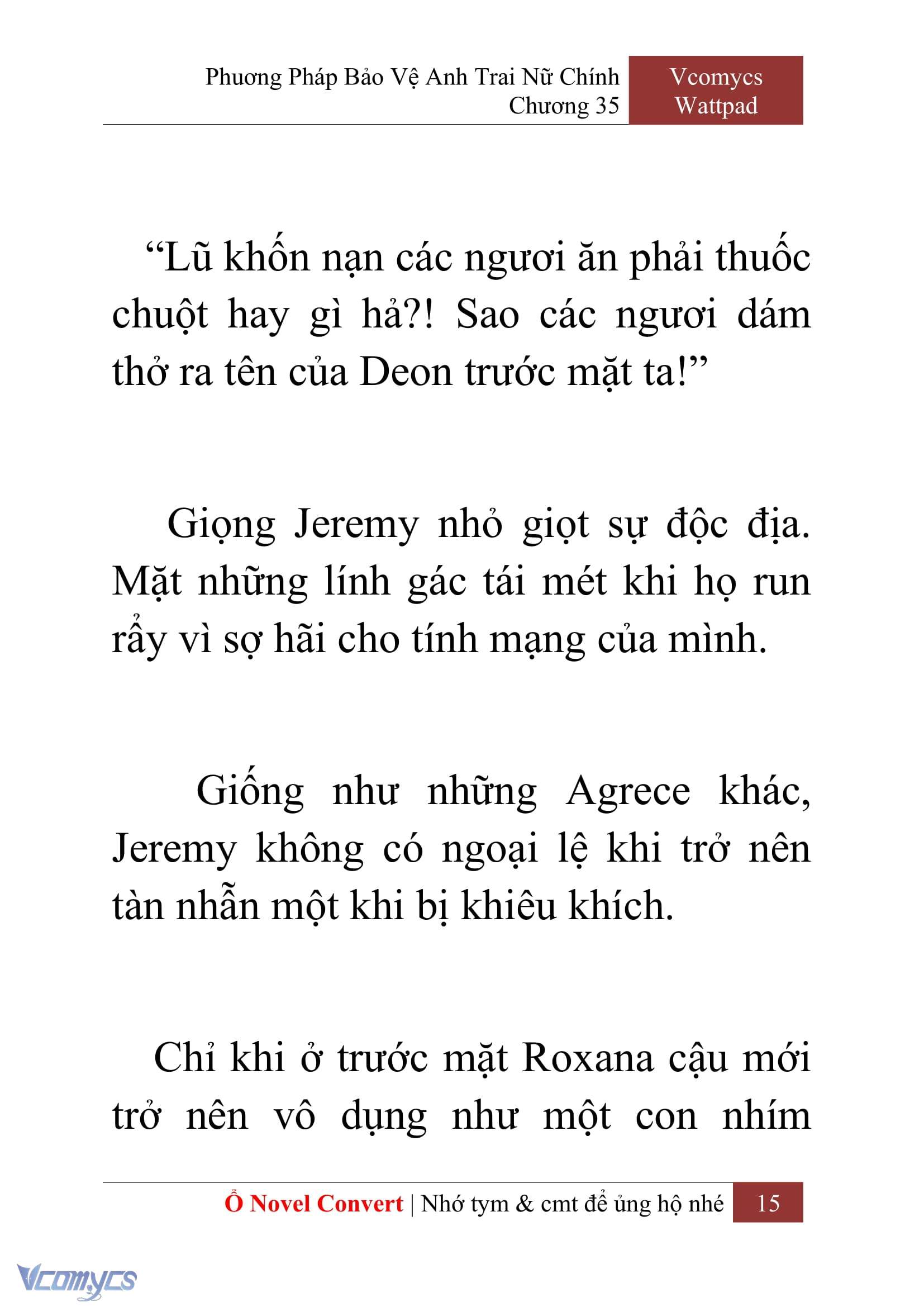 [Novel] Phương Pháp Bảo Vệ Anh Trai Nữ Chính Chap 35 - Trang 2