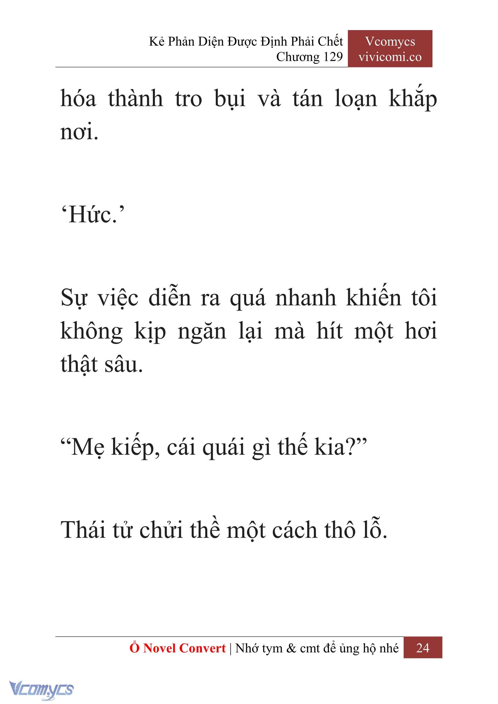 [Novel] Kẻ Phản Diện Được Định Phải Chết Chap 129 - Trang 2
