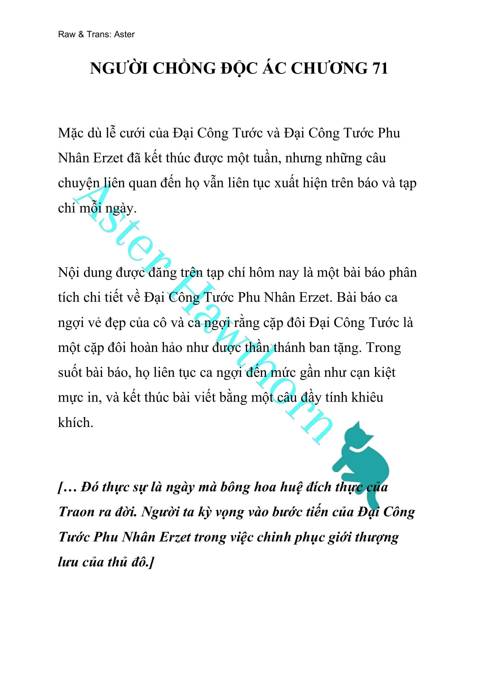 [NOVEL] Người Chồng Độc Ác Chap 71 - Trang 2