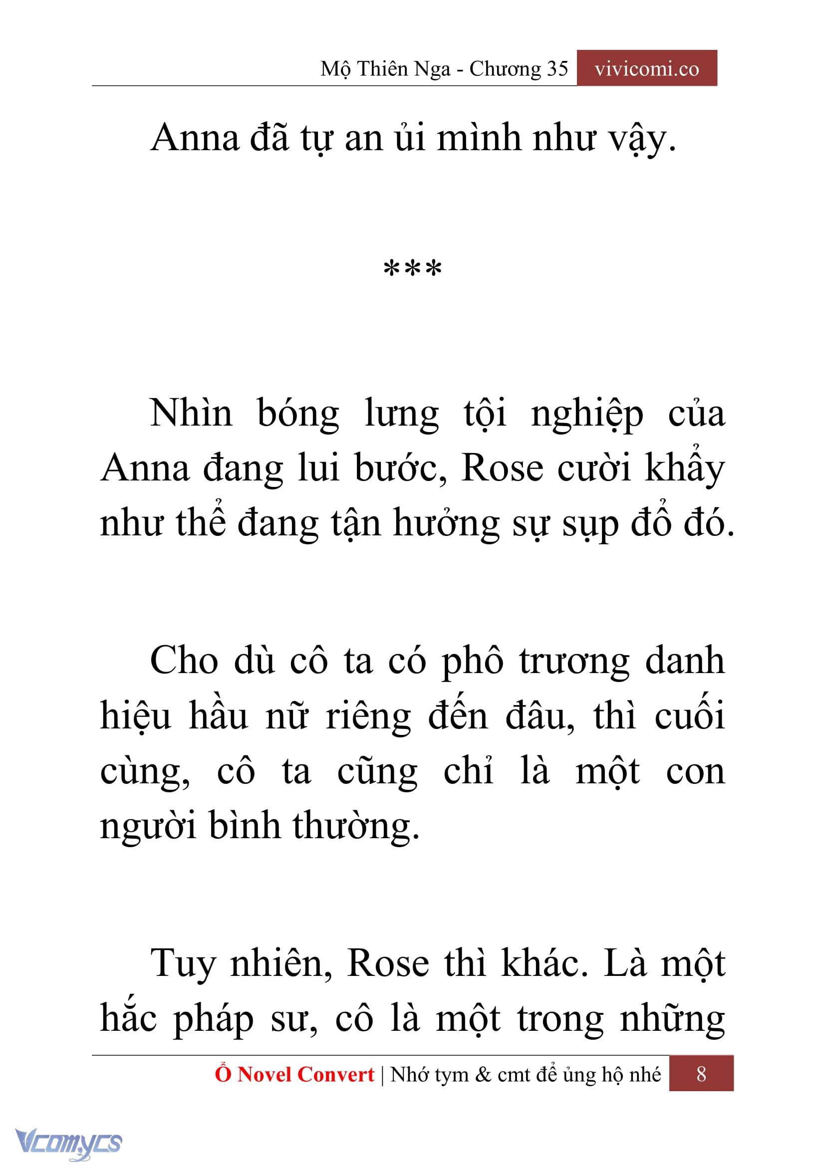 [Novel] Mộ Thiên Nga Chap 35 - Next Chap 36
