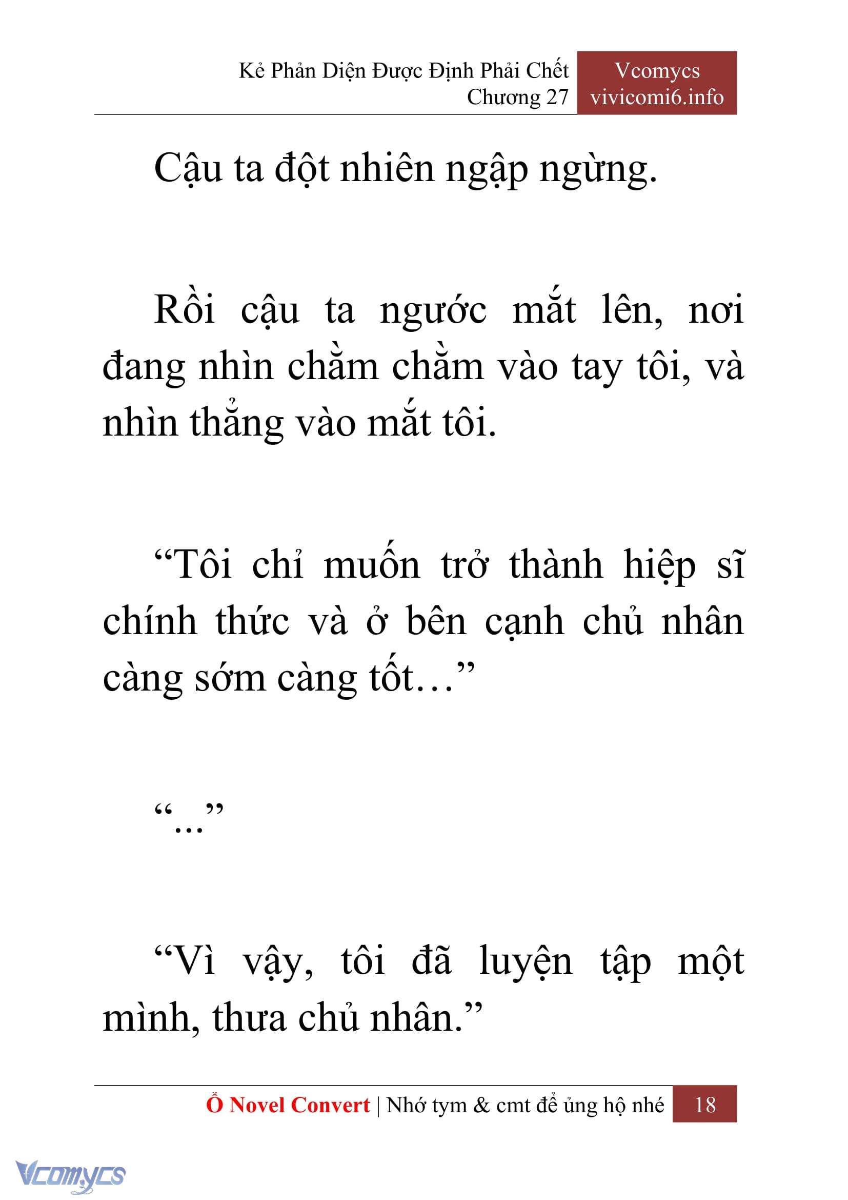 [Novel] Kẻ Phản Diện Được Định Phải Chết Chap 27 - Trang 2