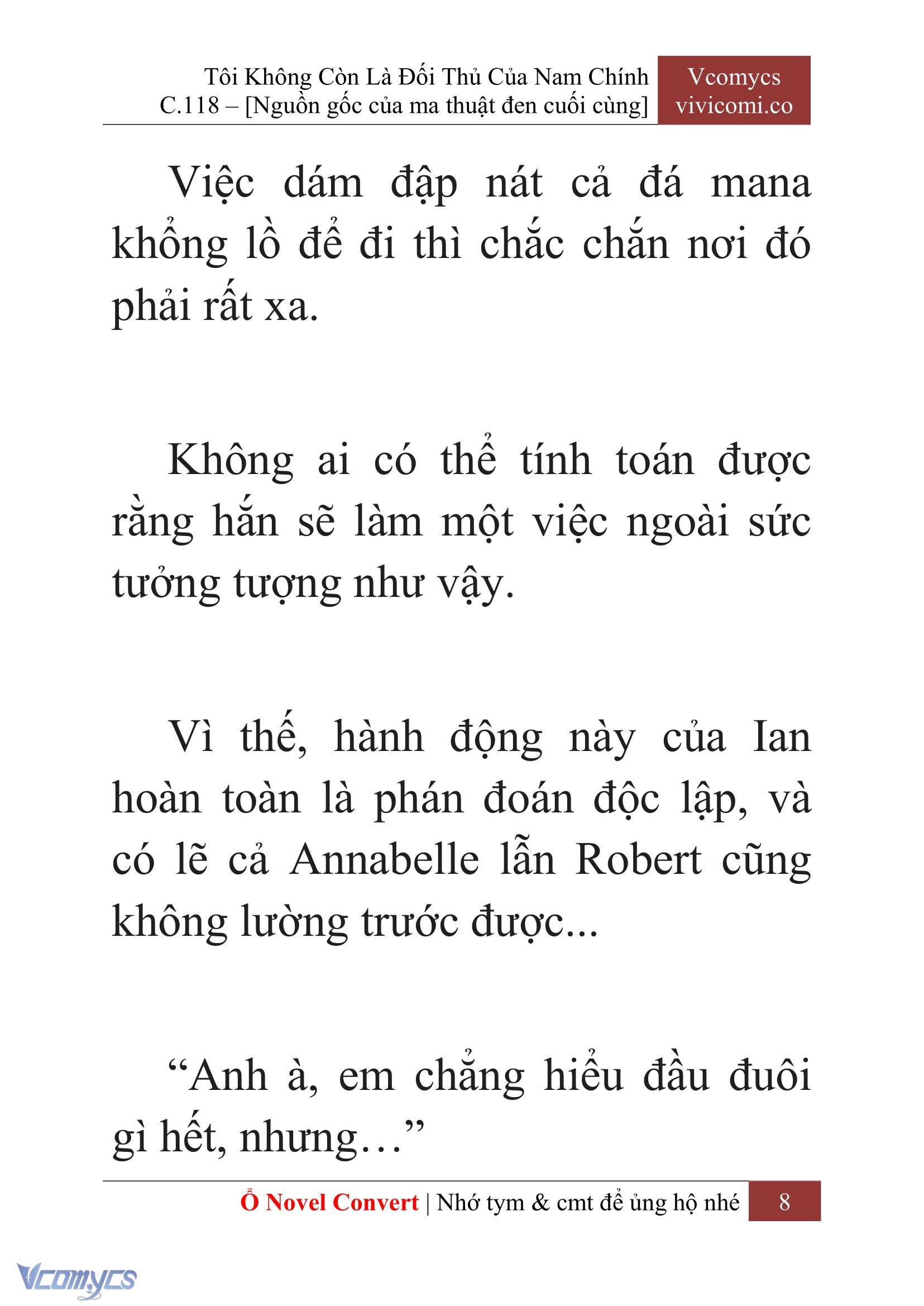 [Novel] Tôi Không Còn Là Đối Thủ Của Nam Chính Chap 118 - Trang 2