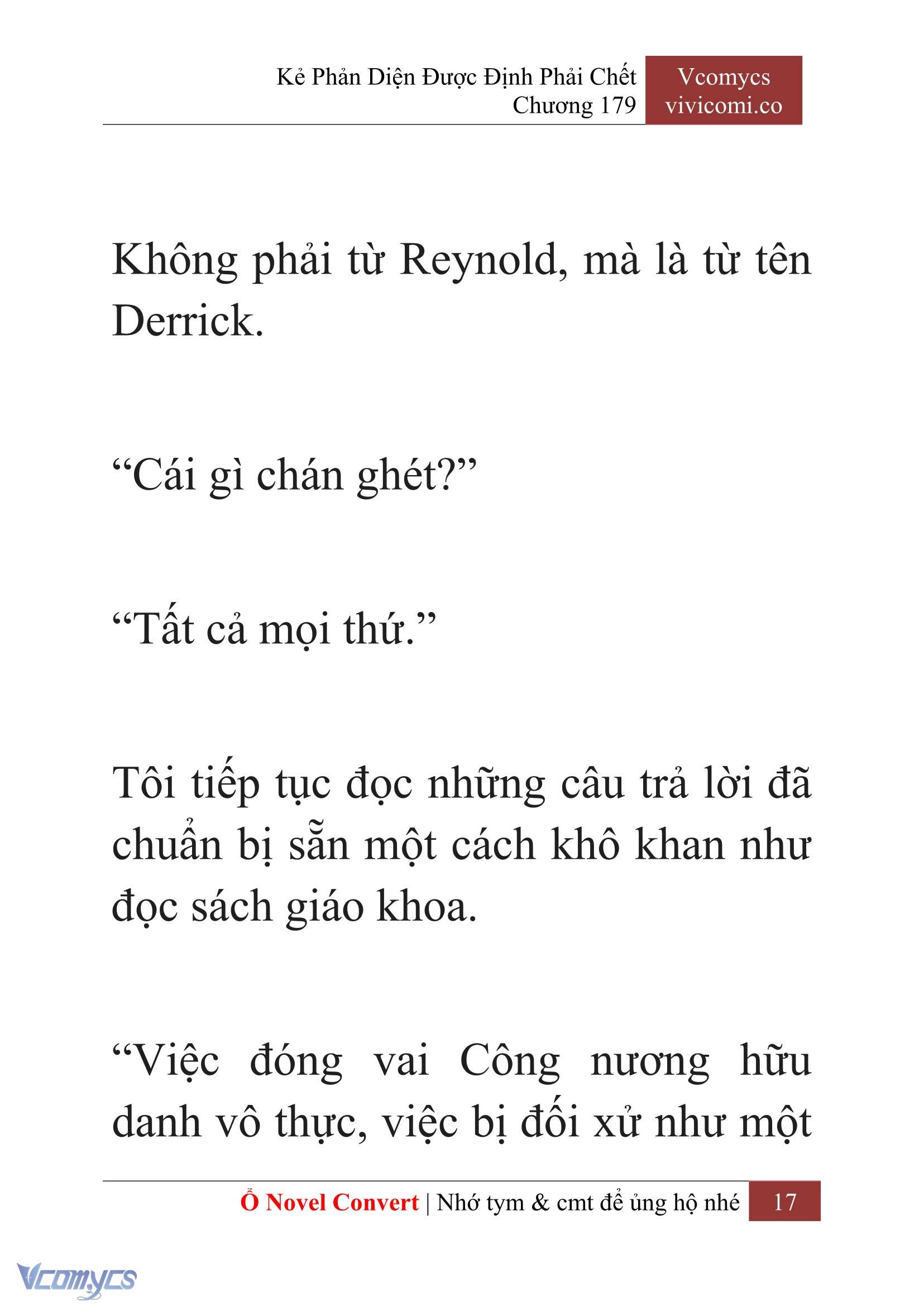 [Novel] Kẻ Phản Diện Được Định Phải Chết Chap 179 - Trang 2