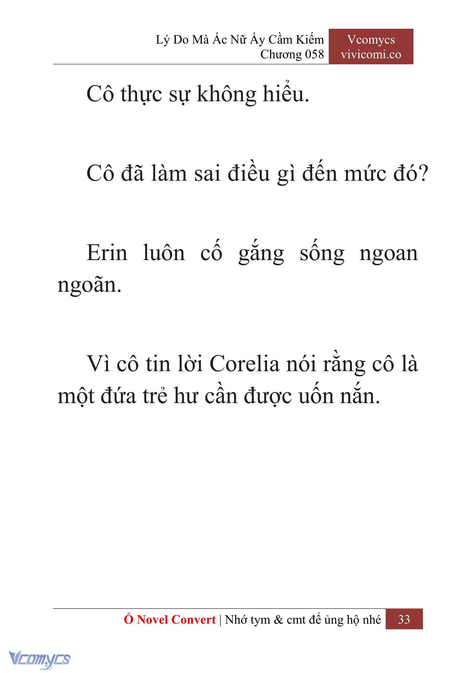 [Novel] Lý Do Mà Ác Nữ Ấy Cầm Kiếm Chap 58 - Next Chap 59