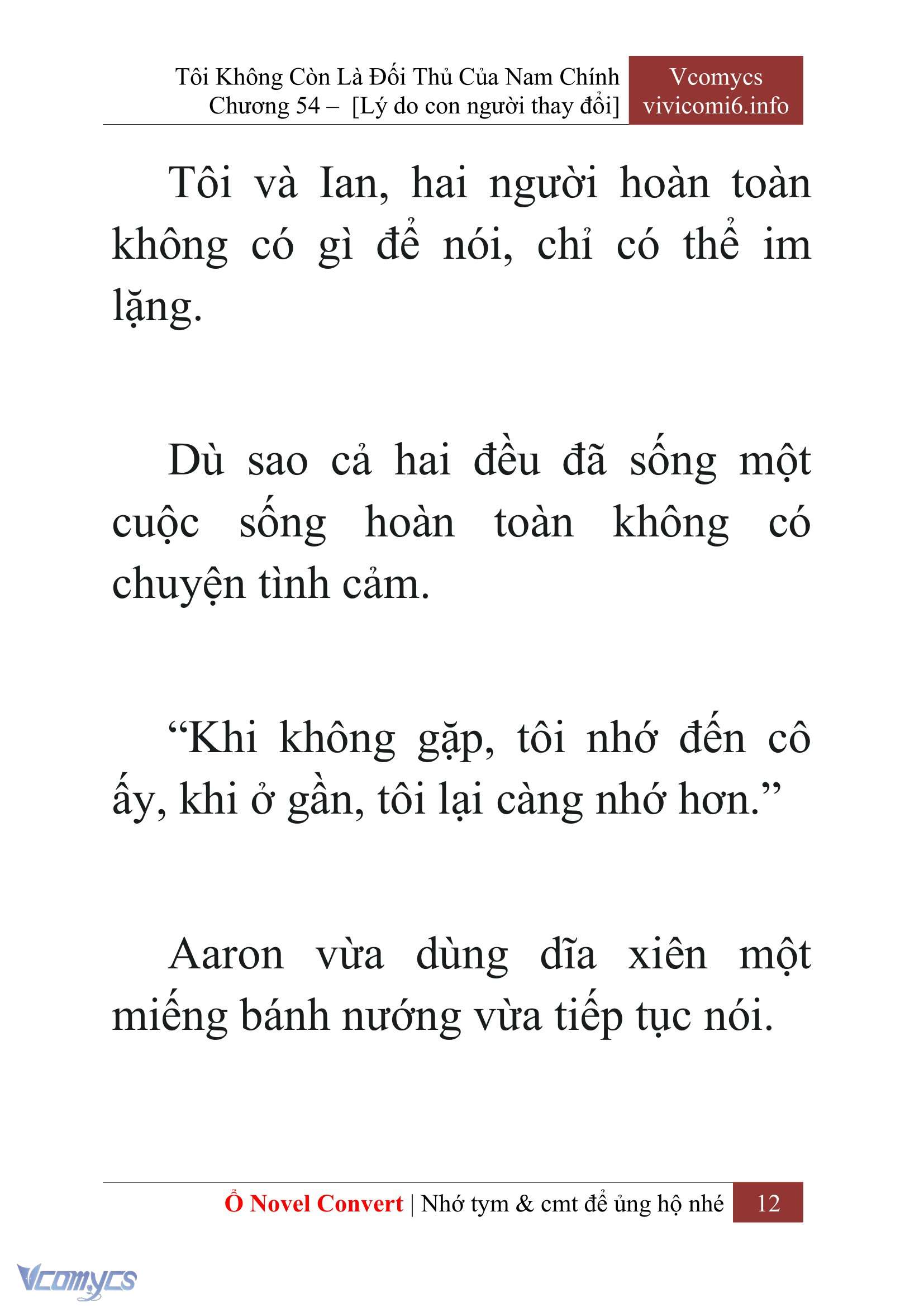 [Novel] Tôi Không Còn Là Đối Thủ Của Nam Chính Chap 54 - Trang 2