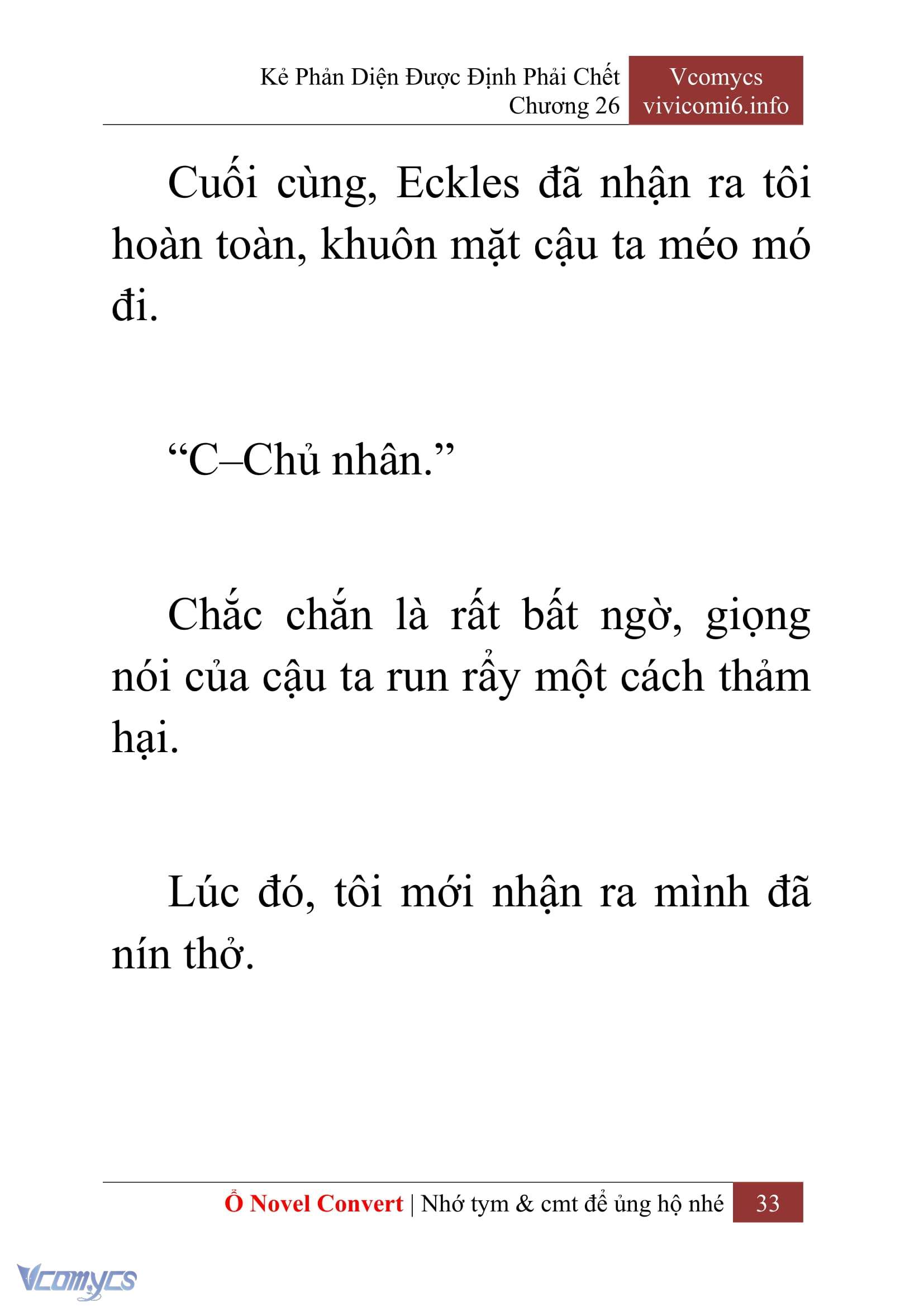 [Novel] Kẻ Phản Diện Được Định Phải Chết Chap 26 - Trang 2