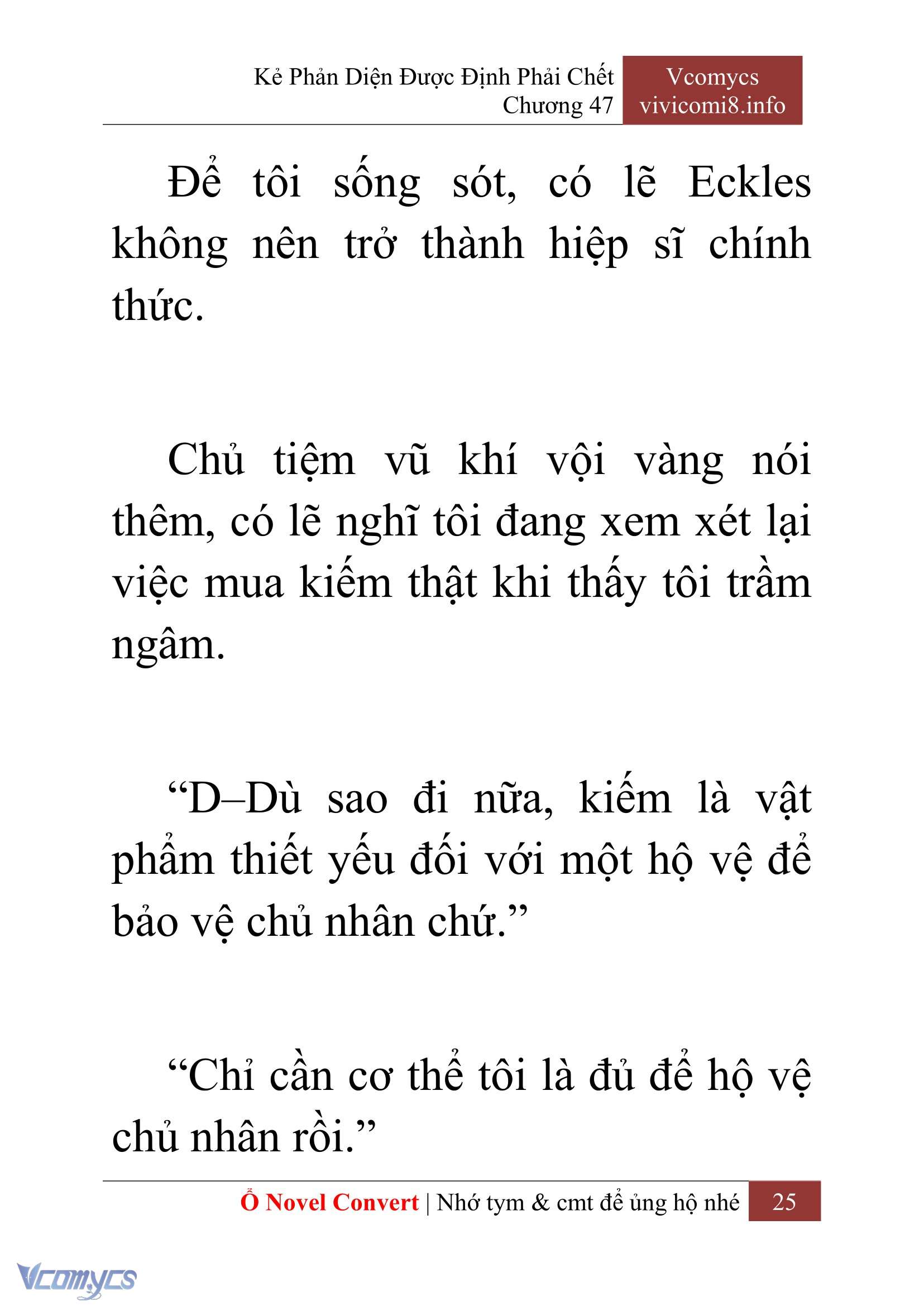 [Novel] Kẻ Phản Diện Được Định Phải Chết Chap 47 - Next Chap 48