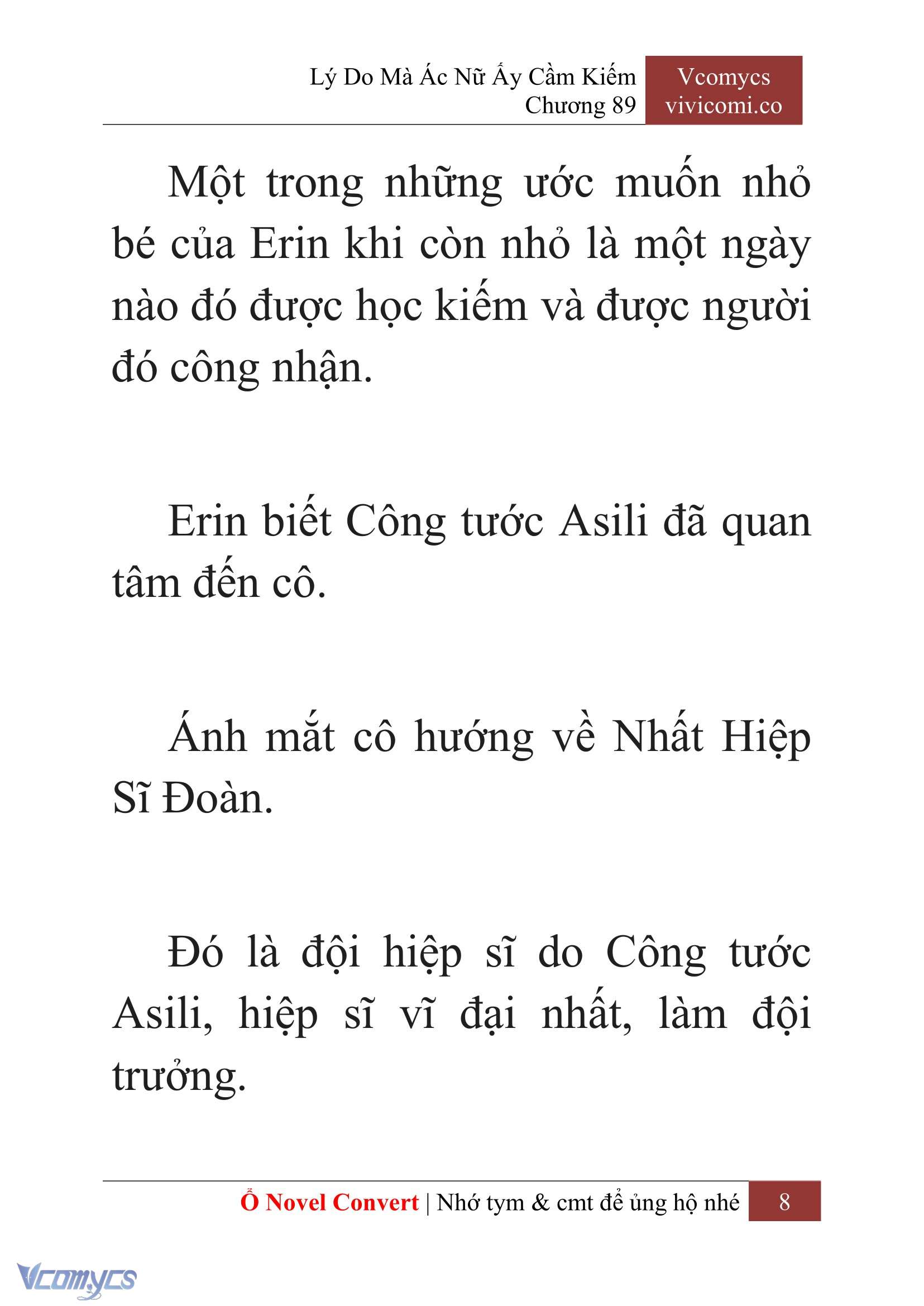 [Novel] Lý Do Mà Ác Nữ Ấy Cầm Kiếm Chap 89 - Next Chap 90
