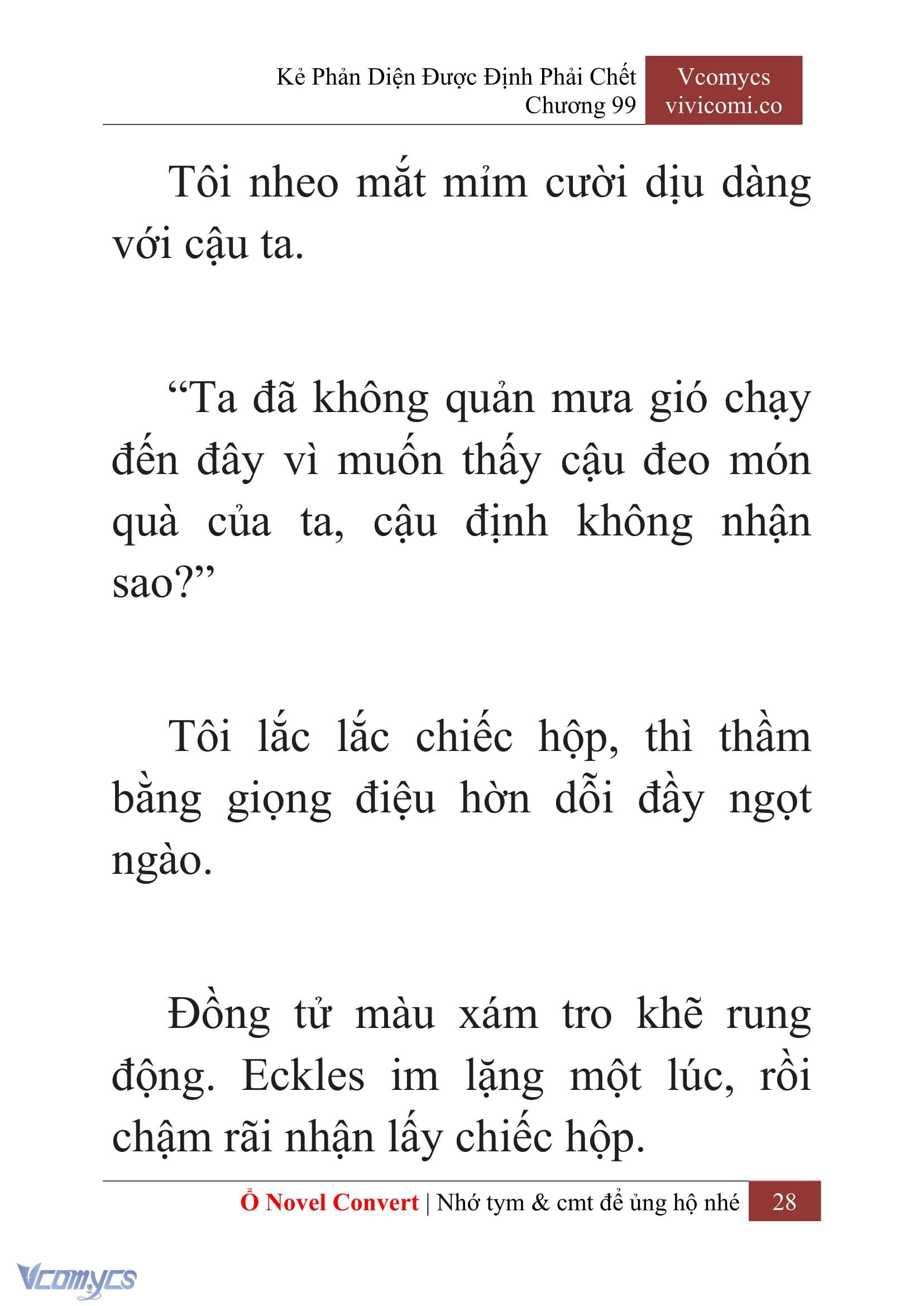 [Novel] Kẻ Phản Diện Được Định Phải Chết Chap 99 - Next Chap 100