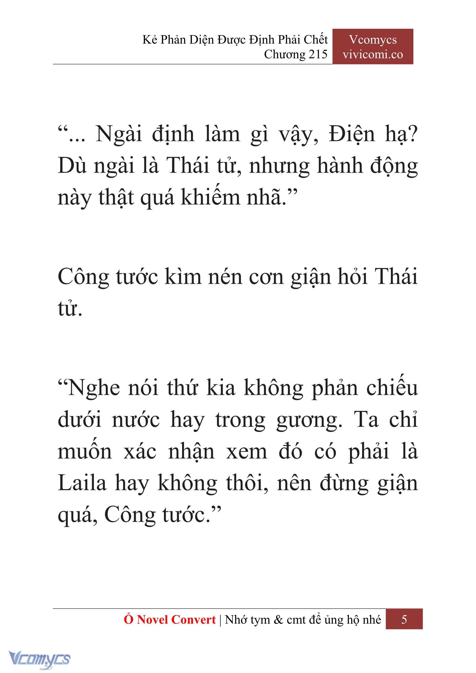 [Novel] Kẻ Phản Diện Được Định Phải Chết Chap 215 - Trang 2