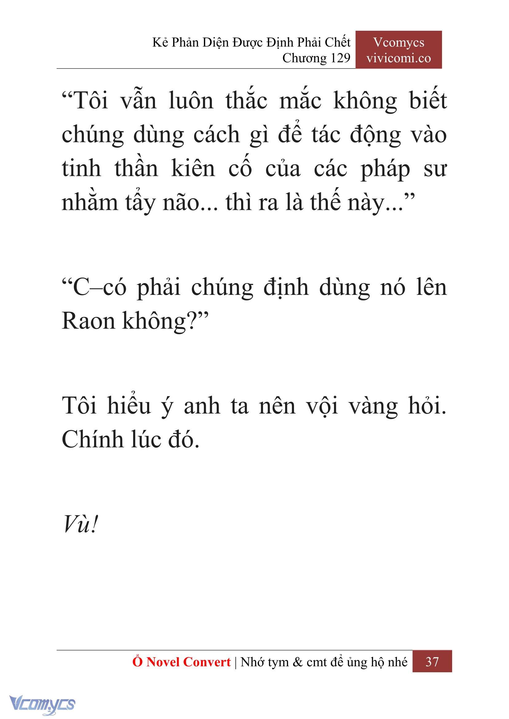 [Novel] Kẻ Phản Diện Được Định Phải Chết Chap 129 - Trang 2