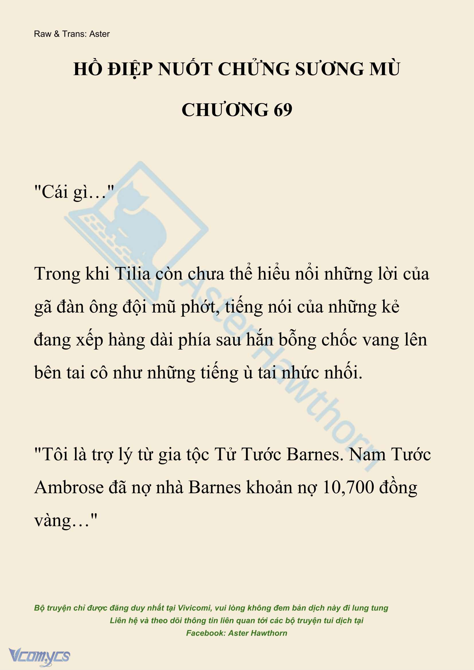 [NOVEL] Hồ Điệp Nuốt Chửng Sương Mù Chap 69 - Trang 2