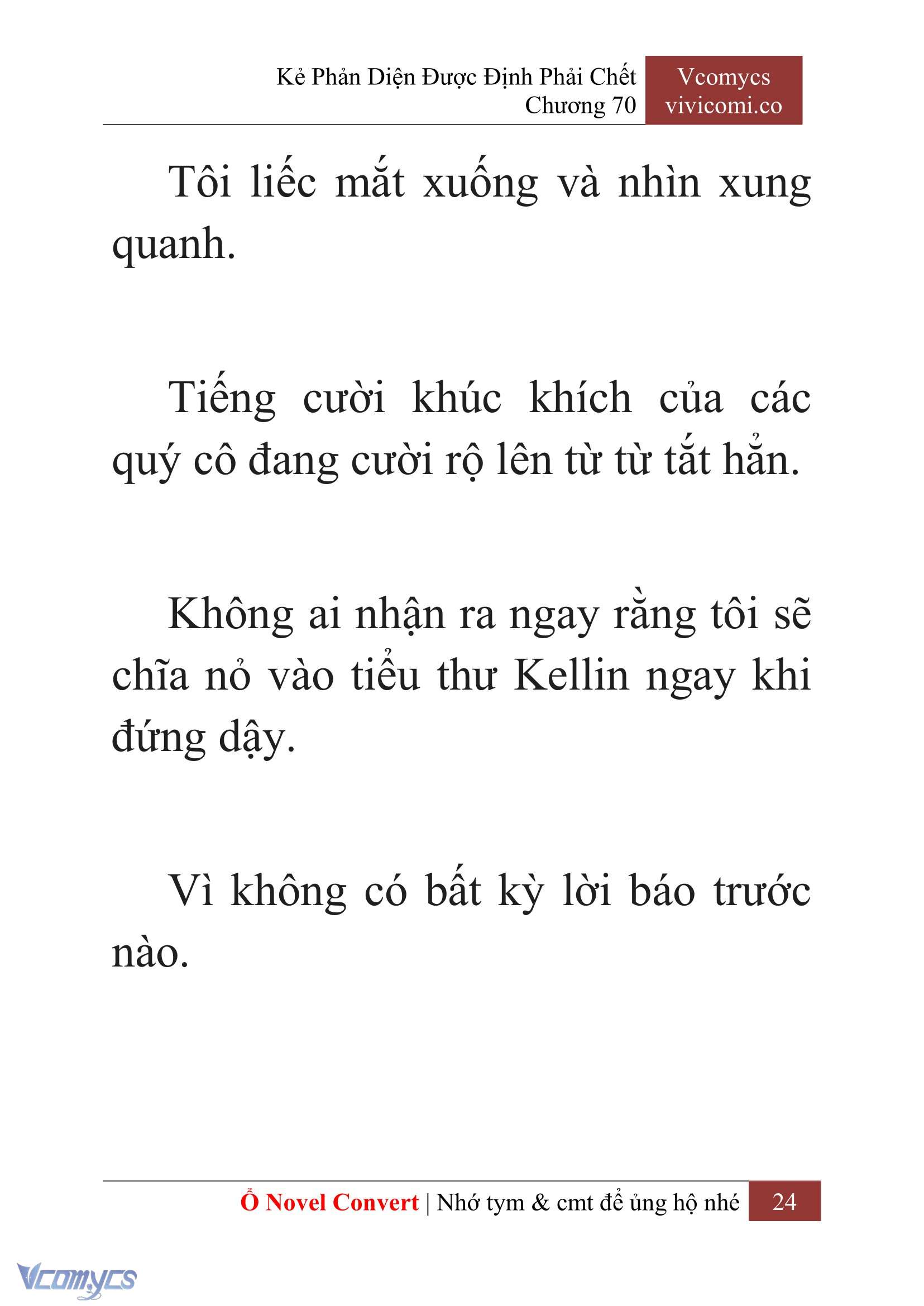 [Novel] Kẻ Phản Diện Được Định Phải Chết Chap 70 - Next Chap 71