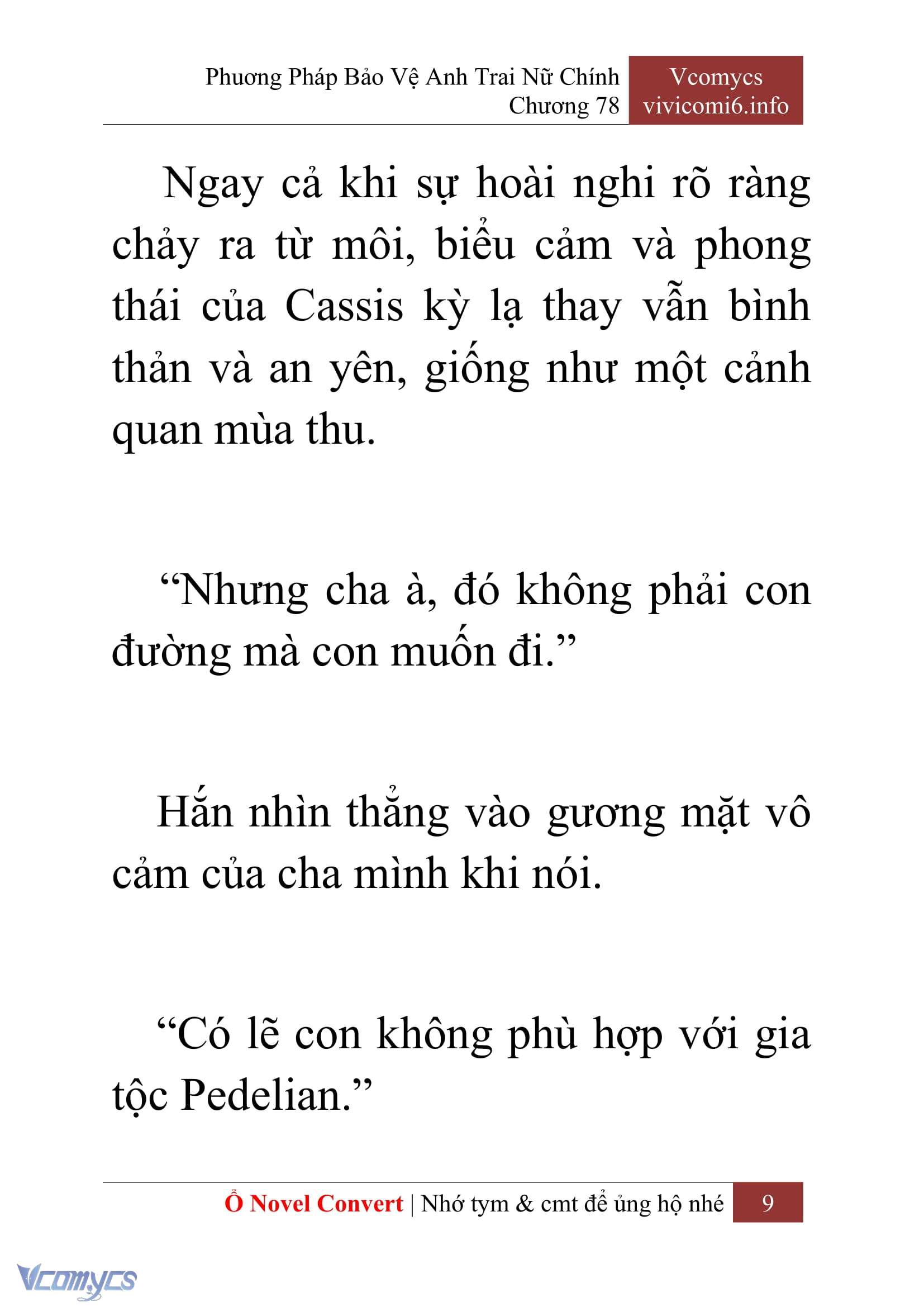 [Novel] Phương Pháp Bảo Vệ Anh Trai Nữ Chính Chap 78 - Trang 2