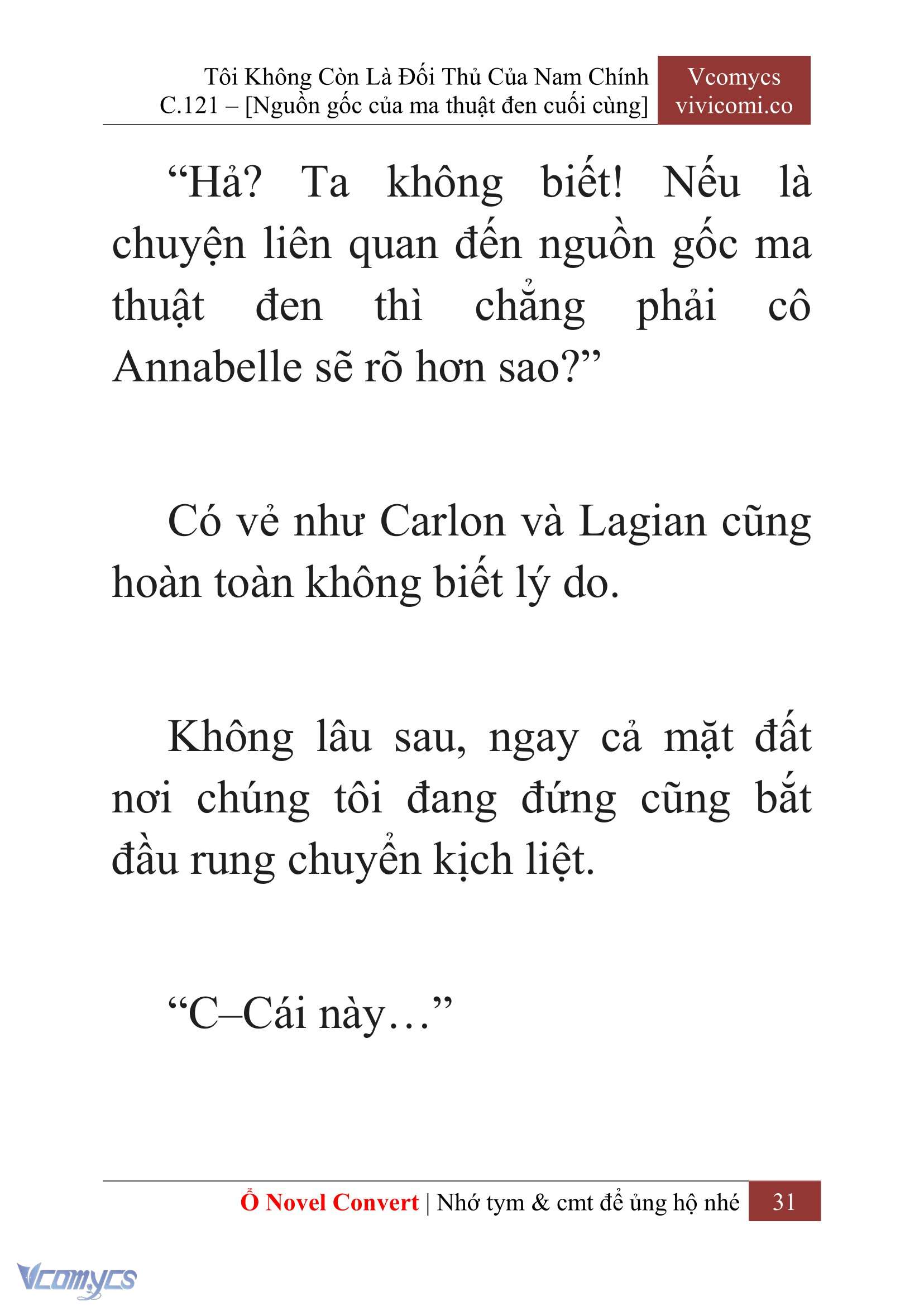 [Novel] Tôi Không Còn Là Đối Thủ Của Nam Chính Chap 121 - Trang 2