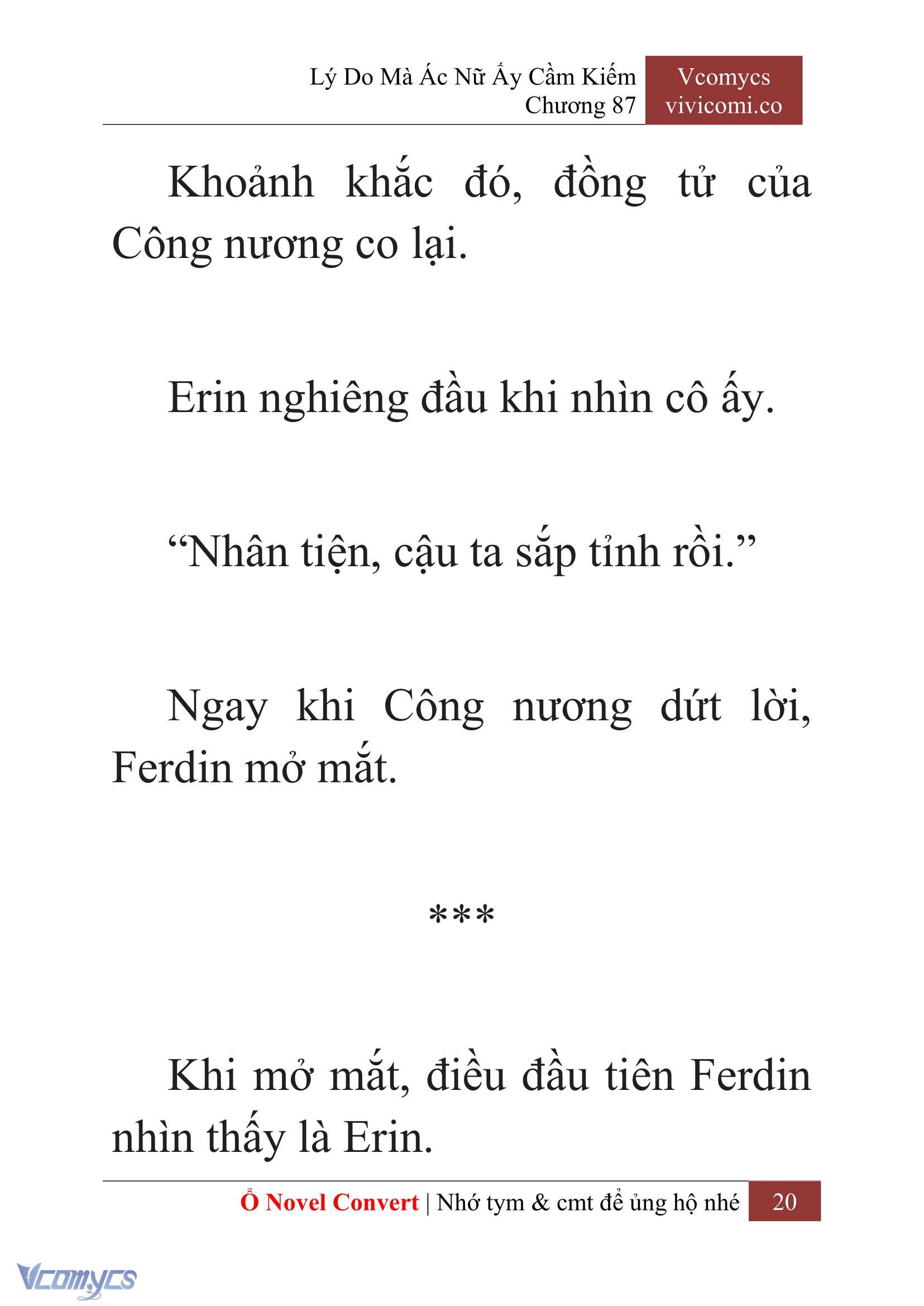 [Novel] Lý Do Mà Ác Nữ Ấy Cầm Kiếm Chap 87 - Next Chap 88