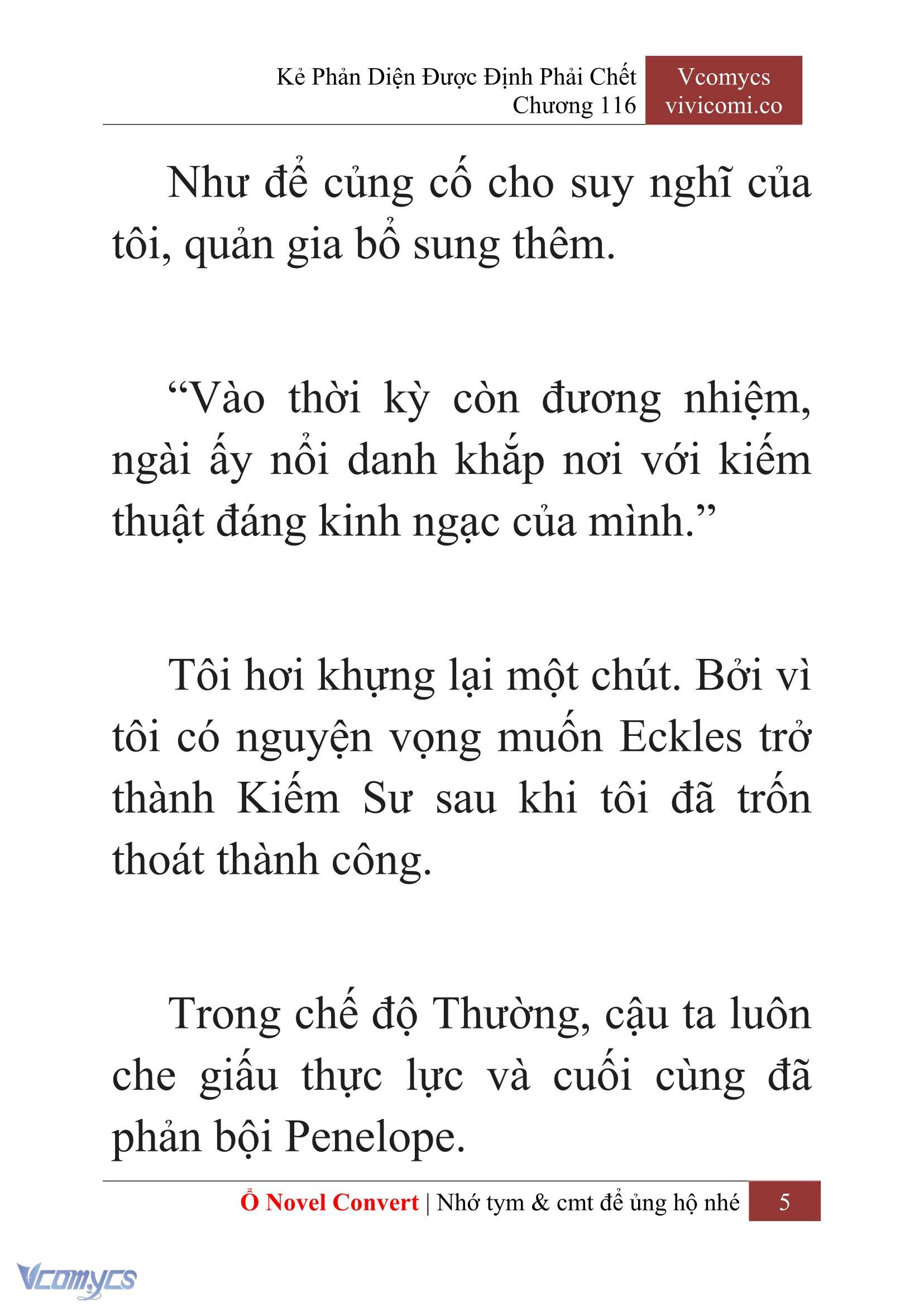 [Novel] Kẻ Phản Diện Được Định Phải Chết Chap 116 - Trang 2