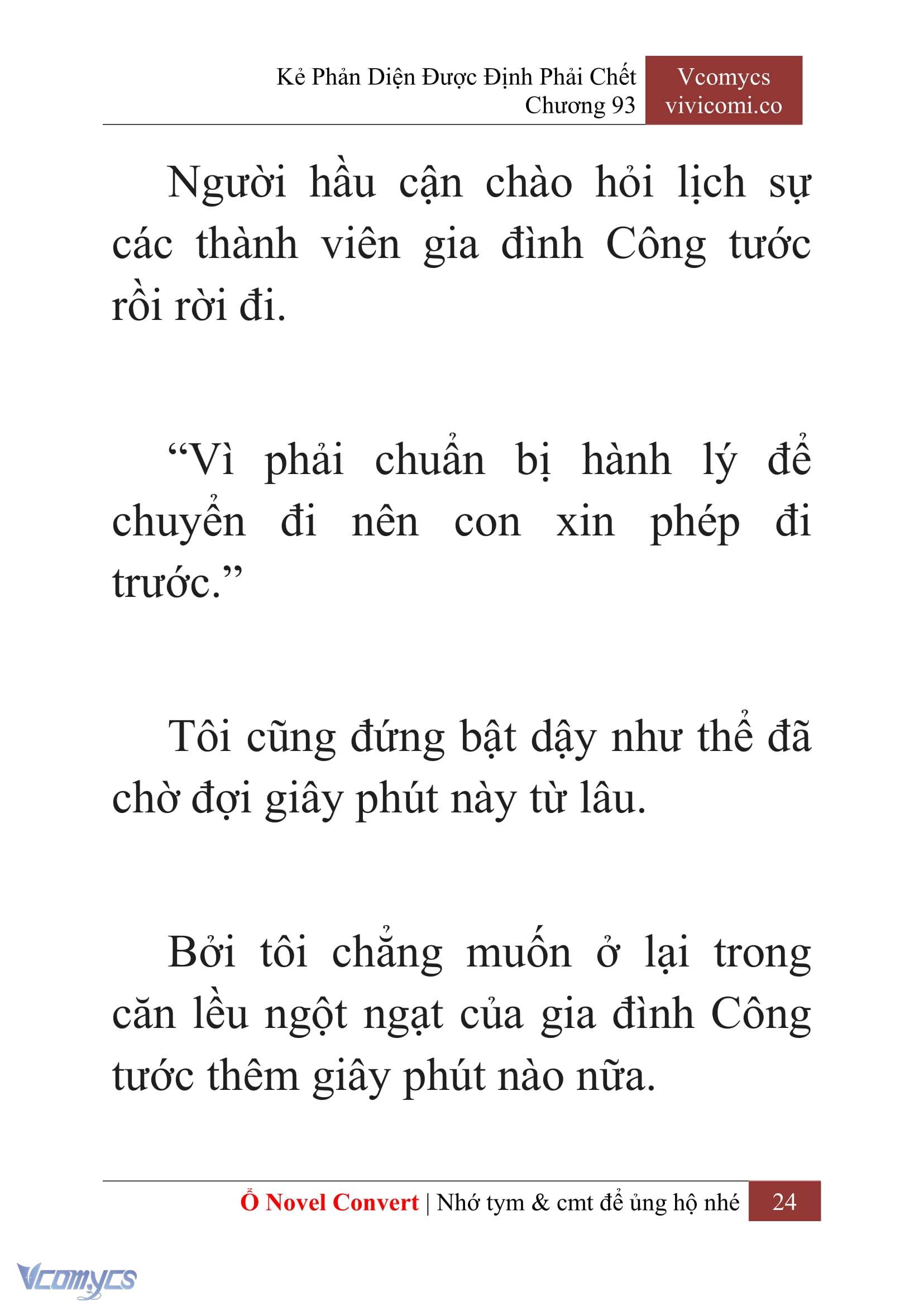 [Novel] Kẻ Phản Diện Được Định Phải Chết Chap 93 - Next Chap 94