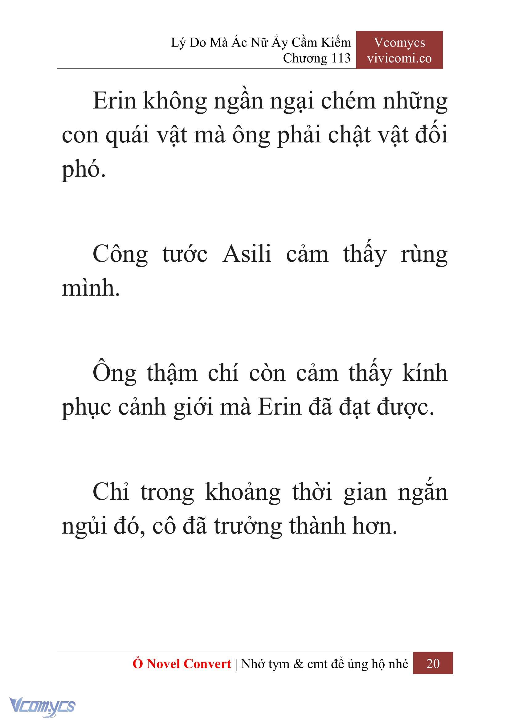 [Novel] Lý Do Mà Ác Nữ Ấy Cầm Kiếm Chap 113 - Trang 2