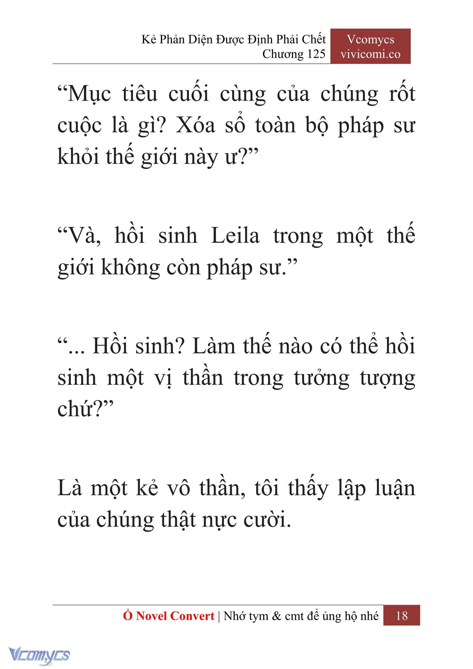 [Novel] Kẻ Phản Diện Được Định Phải Chết Chap 125 - Trang 2